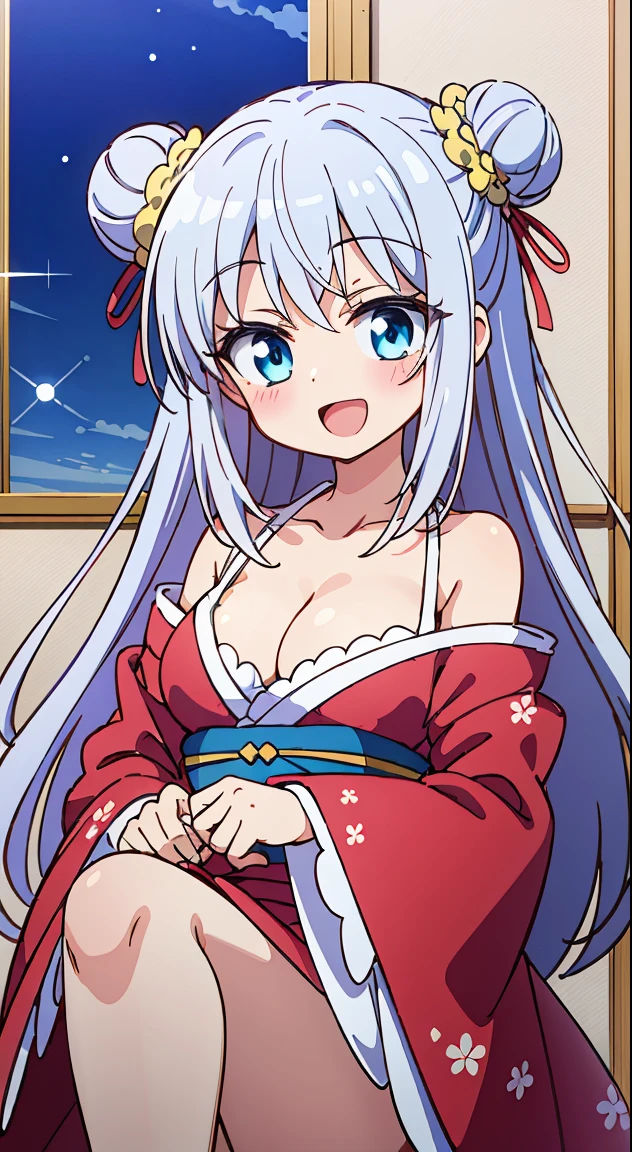 (masutepiece, Best Quality, Perfect Anatomy, High quality:1.4), nice hand, Perfect hands, Detailed beautiful hands, Large_filesize, fulcolor, hight resolution, symmetric, exceptional, Best aesthetic, newest, Anime, very beautiful detailed body,The hair,faces,The eye,BREAK,
1 beautiful girl, 1girl in, (Cute:1.5),(Cool:0.8), (Beauty:1.5),(Chibi:0.5), ( girl), (girl, Older sister, Unclear, Beautiful face of Japan:1.2) BREAK, (A detailed eye,Tsuriformes:1.2),(Silver hair,Long hair in a bun,Deco:1.8), star eye silhouette thick eyelashes, Double eyelids:1.2), cleavage,Swaying udder, Clear skin, Beautiful skin, Shy, Erect ,Clear skin, Beautiful skin, Shy, gleaming skin,(best quality face),(Top quality glowing eyes),(The best smile,:D:1.45), (The best smile,:D:1.45), (Doya face,brave face:1.45),
Break Break (pink and red theme:1.4), (Red (Gothic lolita, Frenirly):1.2), (Fusion of red short kimono and pink classic dress:1.4), (Highly detailed floral pattern on the dress:1.4), (long and baggy kimono sleeves:1.annealing, Multi-layer skirt) with black ruffles:1.4), (Bare legs:1.3), (frilly ankle socks:1.2), (Cute shoes:1.1),
BREAK,(morning), inside in room,Gothic bedroom, a canopy bed,huge window,naked girl poster,coke,on back, tusk, Open mouth, Looking away,depth of fields,
BREAK,wakame,wakame,wakame,(Cowboy Shot:1.4),
BREAK,(Blurry background:1.3),(absurderes, hight resolution, Super Detail Art),cel shading,Clear Color, Lonely optical effect, Beautiful pictures, Bright glow, mystic atmosphere,(Close-up of girl:1.1), Mystical light particle effect,manga influence, clean line drawings,