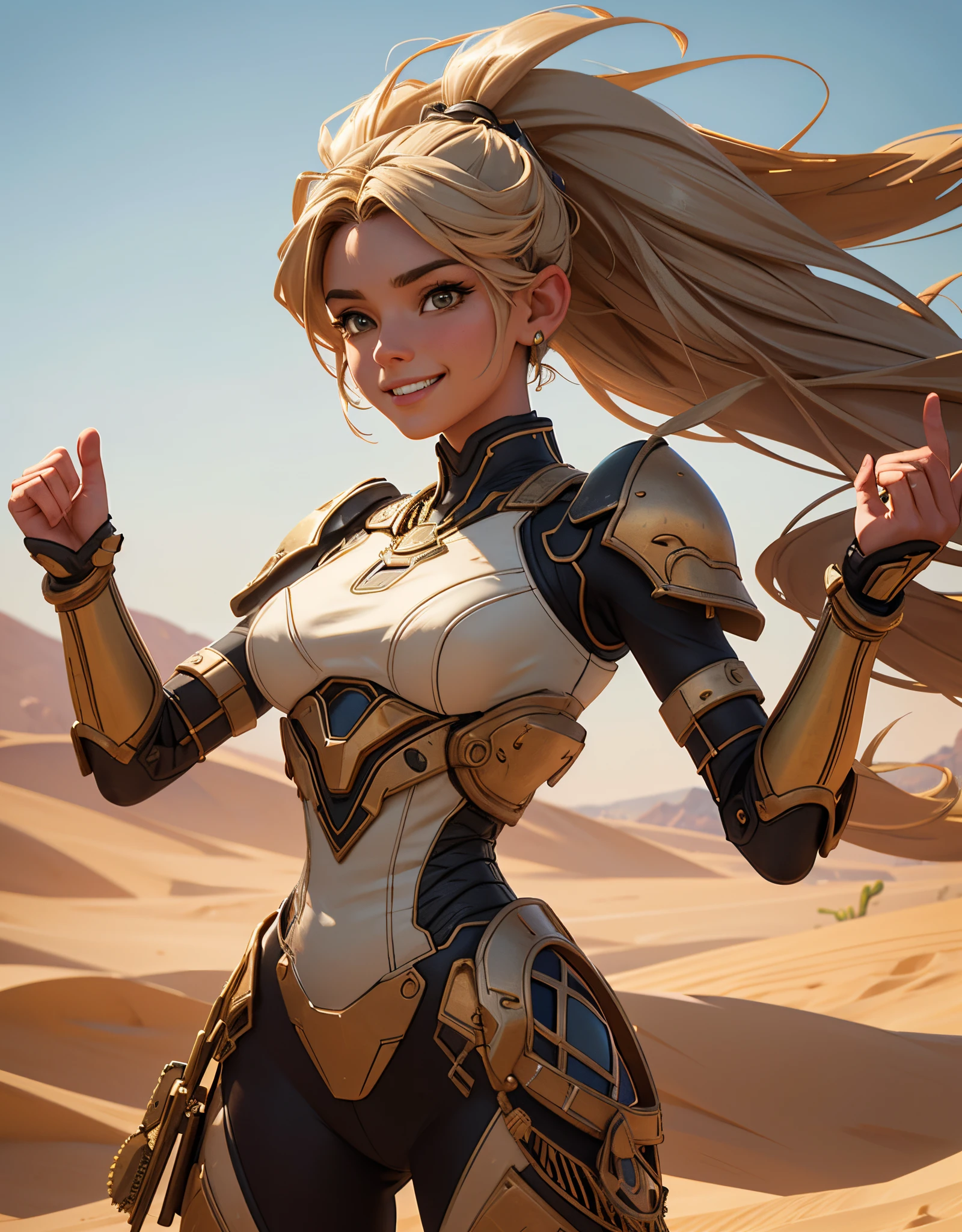 Studio raw photo art ((32k UHD high detail, 16k HDR cinematic art)) “ “Impressionist chromatic painting, a beautiful woman full_body with desert cactus, desert sand, dust, and wind. Sharp focus, intricate details, artstation, best quality, high quality, hyper-detailed, masterpiece, Greg Rutkowski. | In a mesmerizing scene inspired by the impressionist style of Greg Rutkowski, a breathtaking close-up reveals the face of a stunning woman adorned with elements of the desert. Cacti frame her features, and the desert sand, dust, and wind contribute to the dynamic atmosphere. The sharp focus captures intricate details, showcasing the best quality and hyper-detailed rendering. | The camera  strategically positioned to capture the captivating facial details, and the composition emphasizes the harmonious blend of the woman’s beauty with the surrounding desert elements. | Cinematic lighting enhances the impressionist chromatic painting, creating a masterpiece that transcends traditional artistry. | A hyper-detailed and mesmerizing portrait of a woman with desert cactus, sand, dust, and wind, inspired by the impressionist style of Greg Rutkowski | The camera  positioned very close to the character, revealing her face in mesmerizing detail. The impressionist chromatic painting  beautifully captured with intricate details and harmonious composition. | ((perfect_face)), She  adopting a ((dynamic_pose as interacts, blending seamlessly with the desert elements):1.3), ((close-up)), (desert_cactus), (desert_sand), (dust_and_wind), (intricate_details), (artstation_influence), (best_quality), More Detail”. film grain sharp photo  "| The camera, positioned close to the character, reveals her entire body as she adopts a dynamic_pose, interacting with and leaning on a large structure in the scene in an exciting way. | (perfect_pose), [Gender]  adopting a ((dynamic_pose as interacts, boldly leaning))  ((dynamic_pose, smiling angelically):1.2), (cybernetic_hair on“style fujifilm XT3” 50mm f4