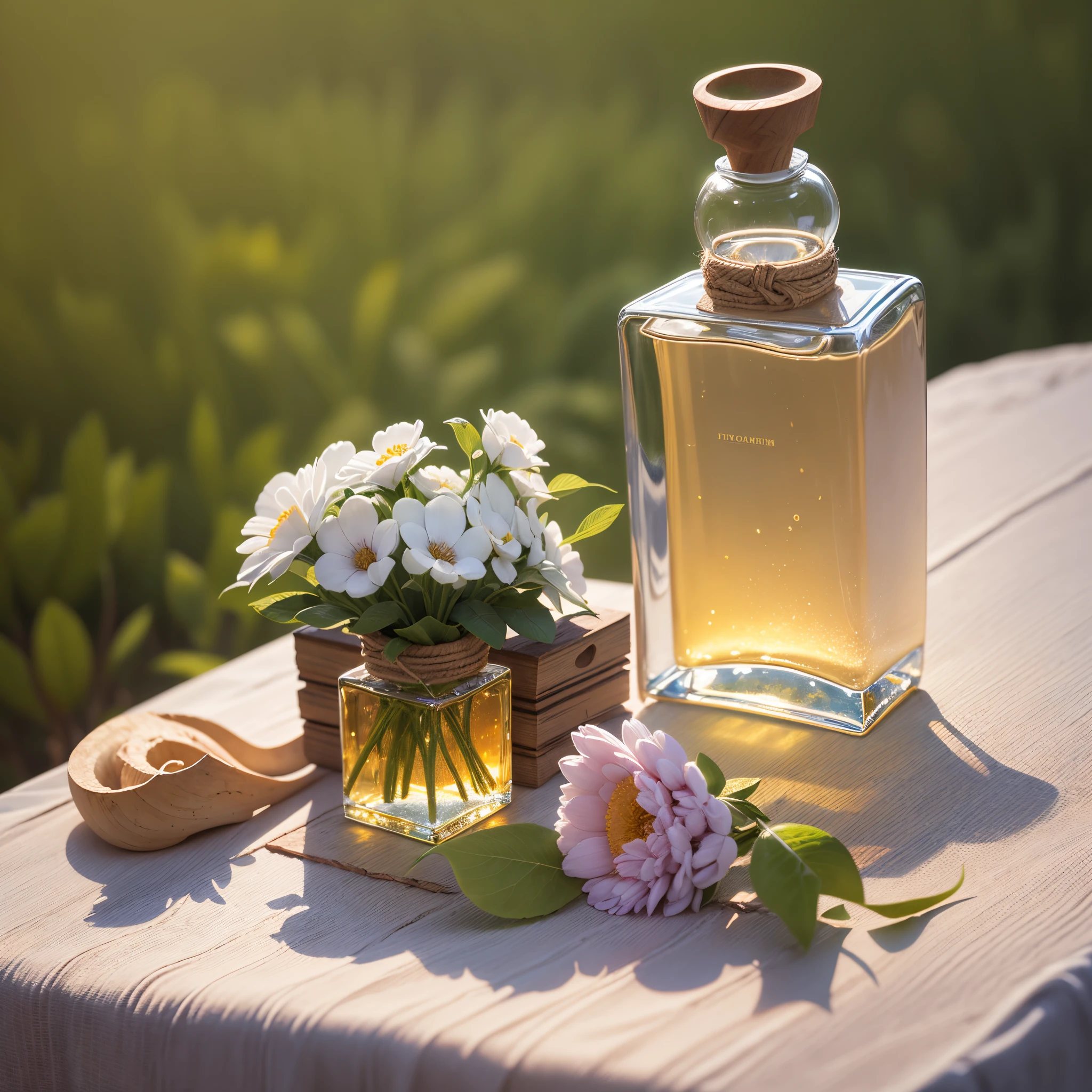 um perfume em cima da mesa luxuosa --auto --s2