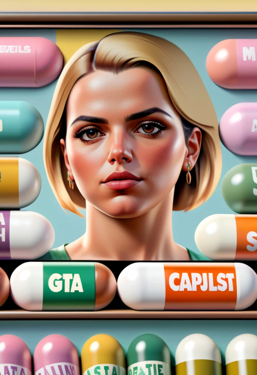 (best quality,4k,8k,highres,masterpiece:1.2),ultra-detailed,(realistic,photorealistic,photo-realistic:1.37),capsuled,pills,GTA characters style txt,real women exist,signed,capsuled pills,pills,GTA characters faces,inside,framed,capsuled pills,framed,real women exist