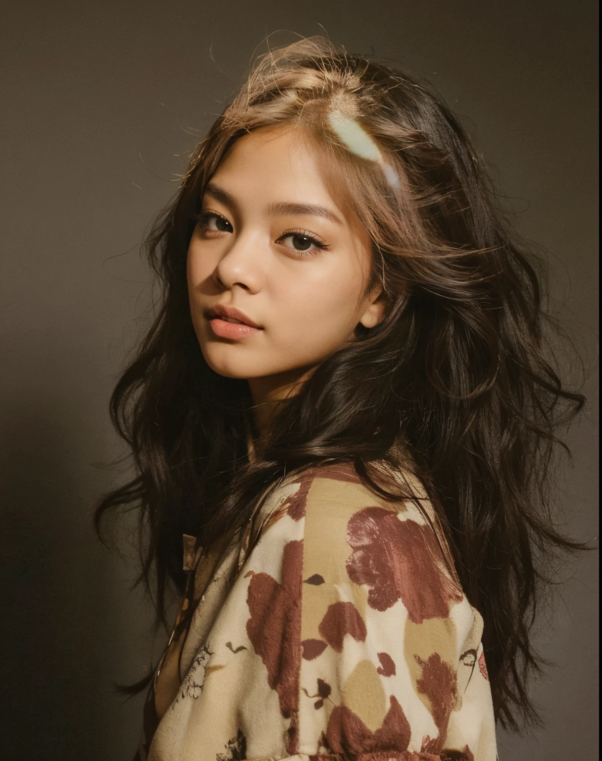 Jennie Kim black pink cabelo cacheado loiro