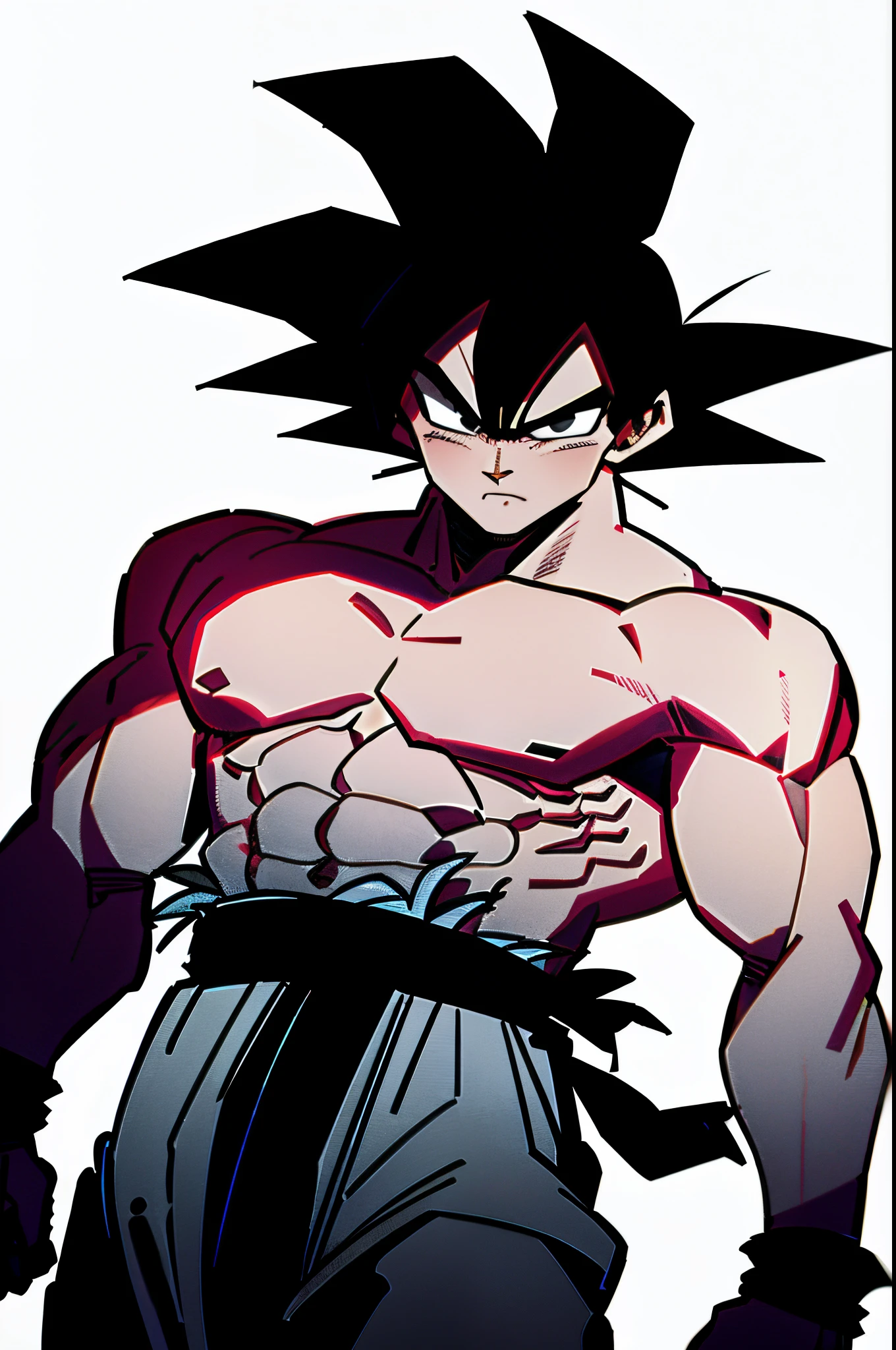 hair fixed , smoth light on muscles, 8K qualite, smoth shadow,