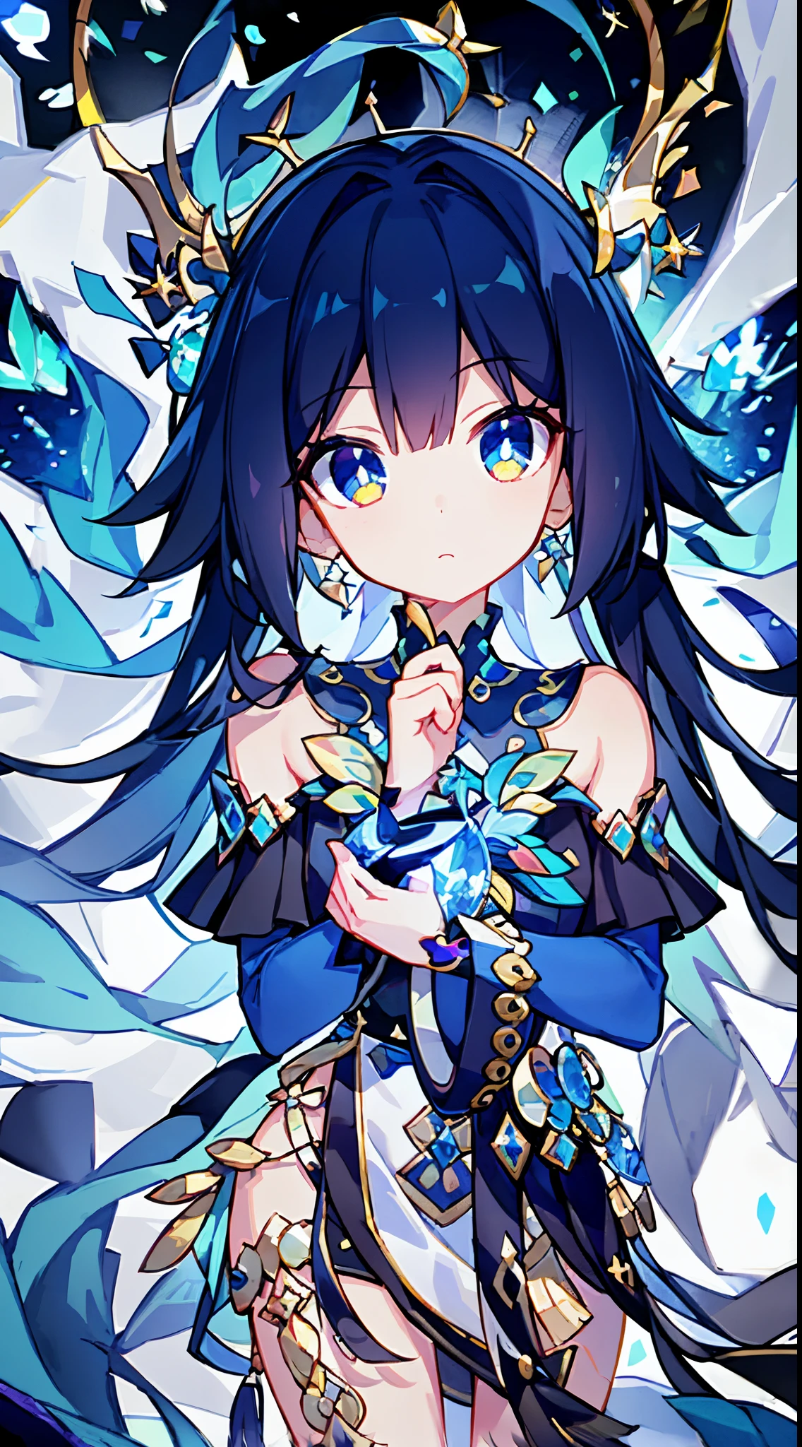 (Best Quality,8K,hight resolution:1.2), Brightly colored hair waving in the wind, Captivating rainbow-colored eyes like a kaleidoscope, Cute and innocent face with rosy cheeks, the fantastical existence of an angel, A moonlit night that emits a soft light, sacred figures and mythical beings, Mini skirt fluttering in the wind, tops that show shoulders, Elegant uniforms, dramatic long oxtail hair, delicate and sophisticated curves, Highly detailed and realistic representation, highest level of craftsmanship, Reproduce breathtaking details in 8K resolution, Vibrant colors that pop out, The perfect combination of realism and fantasy, A mesmerizing masterpiece that captures every intricate detail.