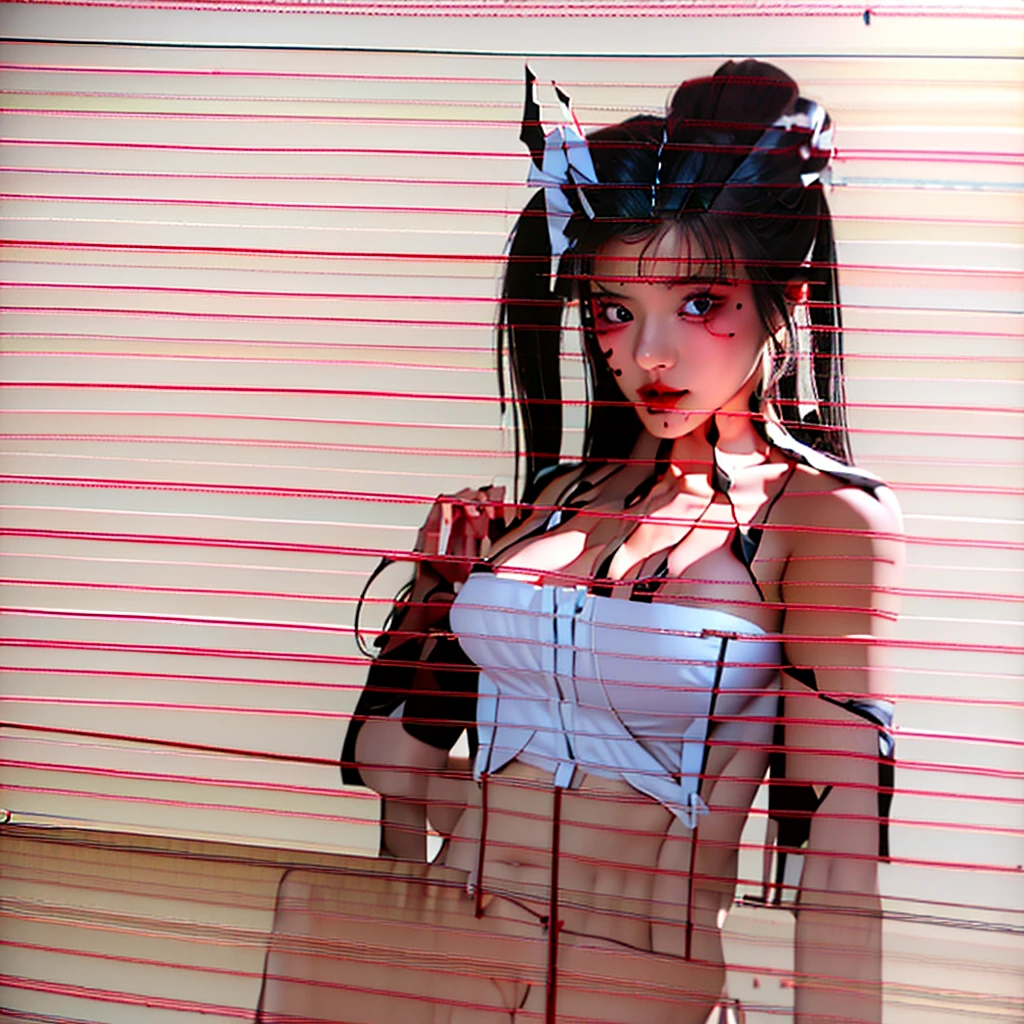 Japanese anime。Shinkai sincerely。Beautiful。
1 lady, long whitr hair, pony tails, Open, Be red in the face, cosmetics, provocation, navel, underbust, 校服, Classroom, bookbag, llight rays, Glow, upper legs, 鎖骨, Willow waist, (tmasterpiece), the wallpaper,Pulling on his underwear。Raised sexy。Lace suspenders。Less clothing,20。"(((best quality))),(((ultra detailed))),(((masterpiece))),illustration, 1girl, lace lingerie, shy smile"Whole body diagram