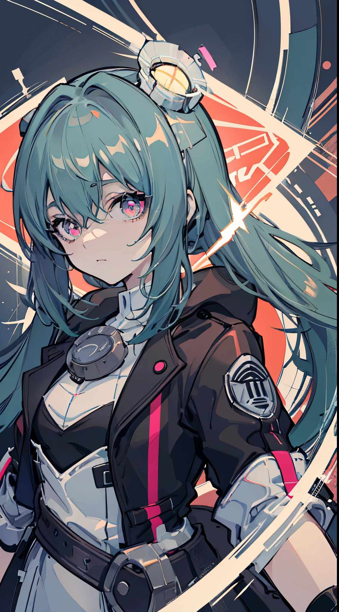 glowing eyes, colourful glowing hair, wearing sci-fi jacket, anime style, high detail, Futurism, glowing light, UHD, retina, masterpiece, ccurate, anatomically correct, textured skin, super detail, high details, high quality, award winning, best quality, highres