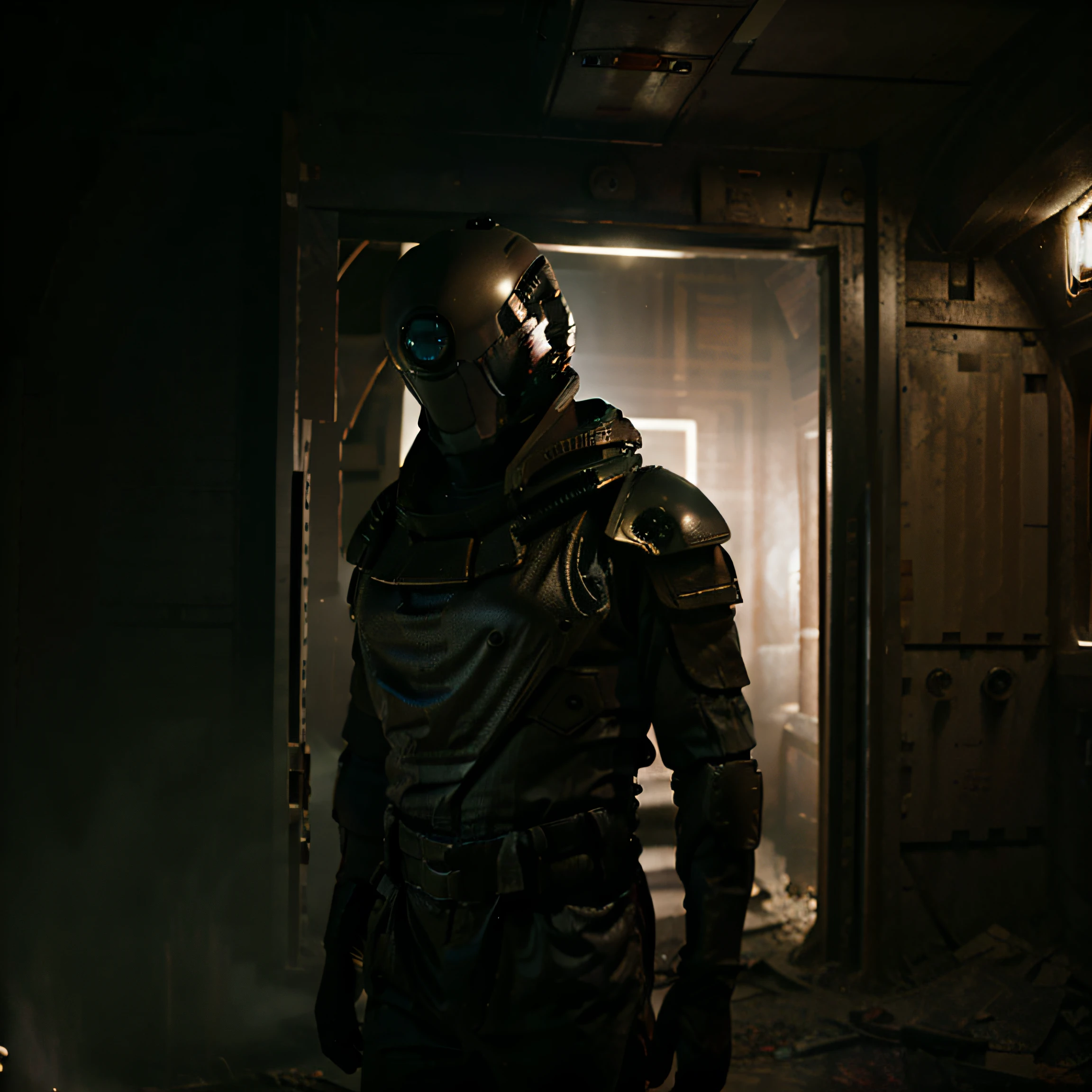 ancient alien astronaut in matrix found in an abandoned spaceship on a distant planet called lon octane rendered in high definition 4k