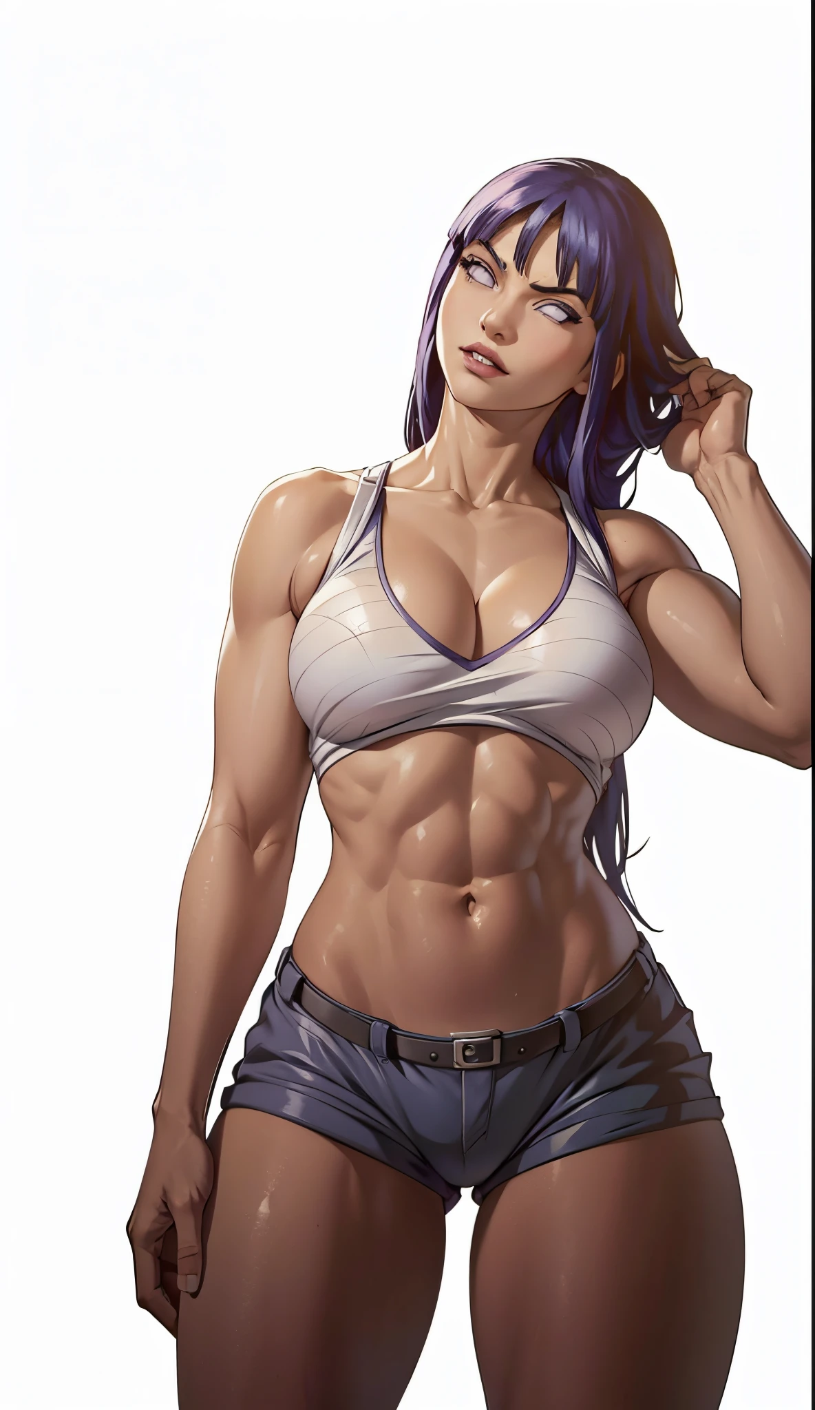 Hinata Hyuga, extremamente realista, sexy bunda grande, pernas grossas, fitness