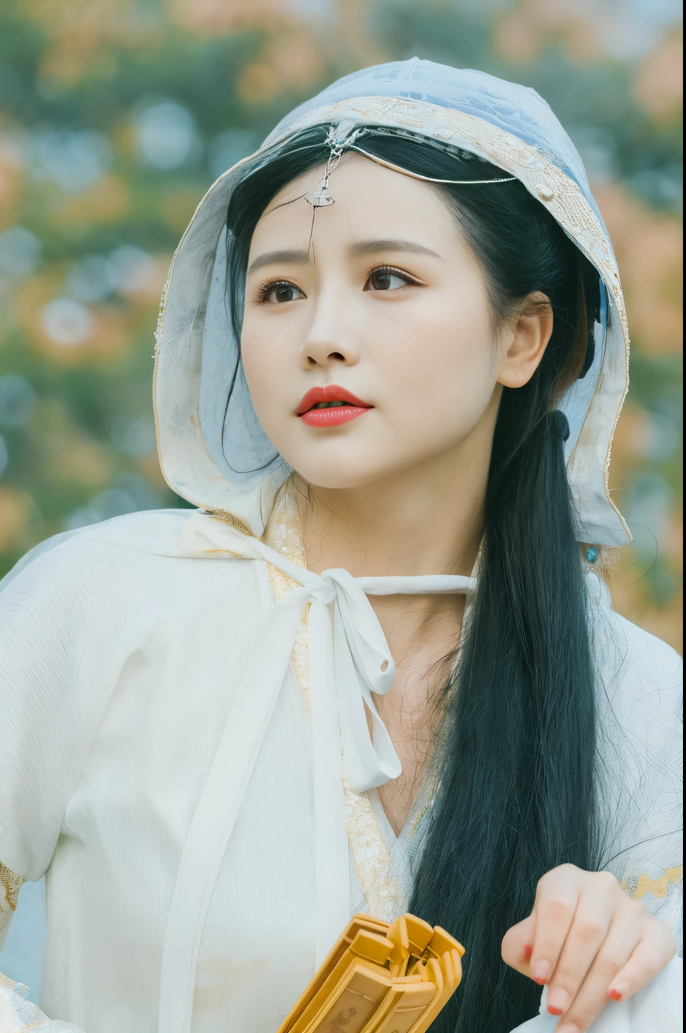 Couple in traditional Chinese clothes holding fans and looking, 宮 , A girl in Hanfu, white hanfu, Hanfu, Wearing ancient Chinese clothes, Chinese traditional, heise-lian yan fang, Chinese woman, xianxia, china idol, Inspired by Song Huizong, Matches ancient Chinese costumes,フォトリアリスティック,Oh really,