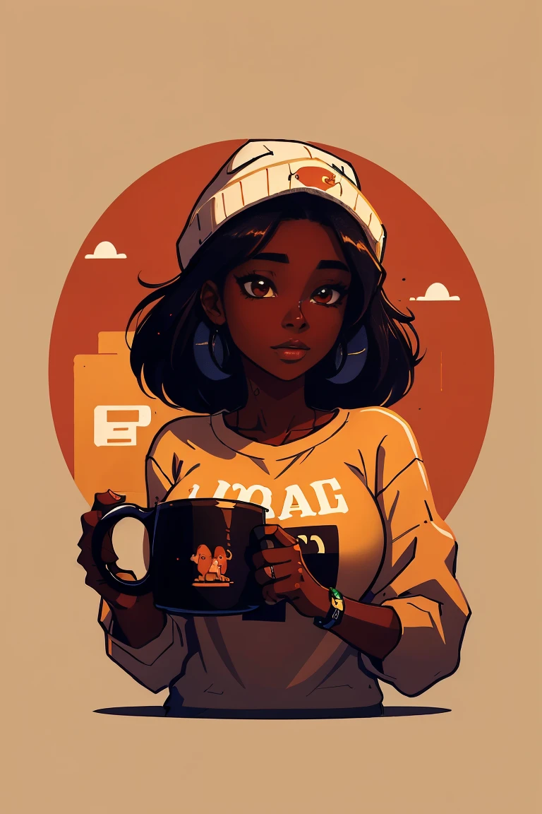 ((details));(highest quality);  ((black power hair)); black girl with  work clothes; Office worker ((devian art)); smiling; (best digital art); (Hq desing) 