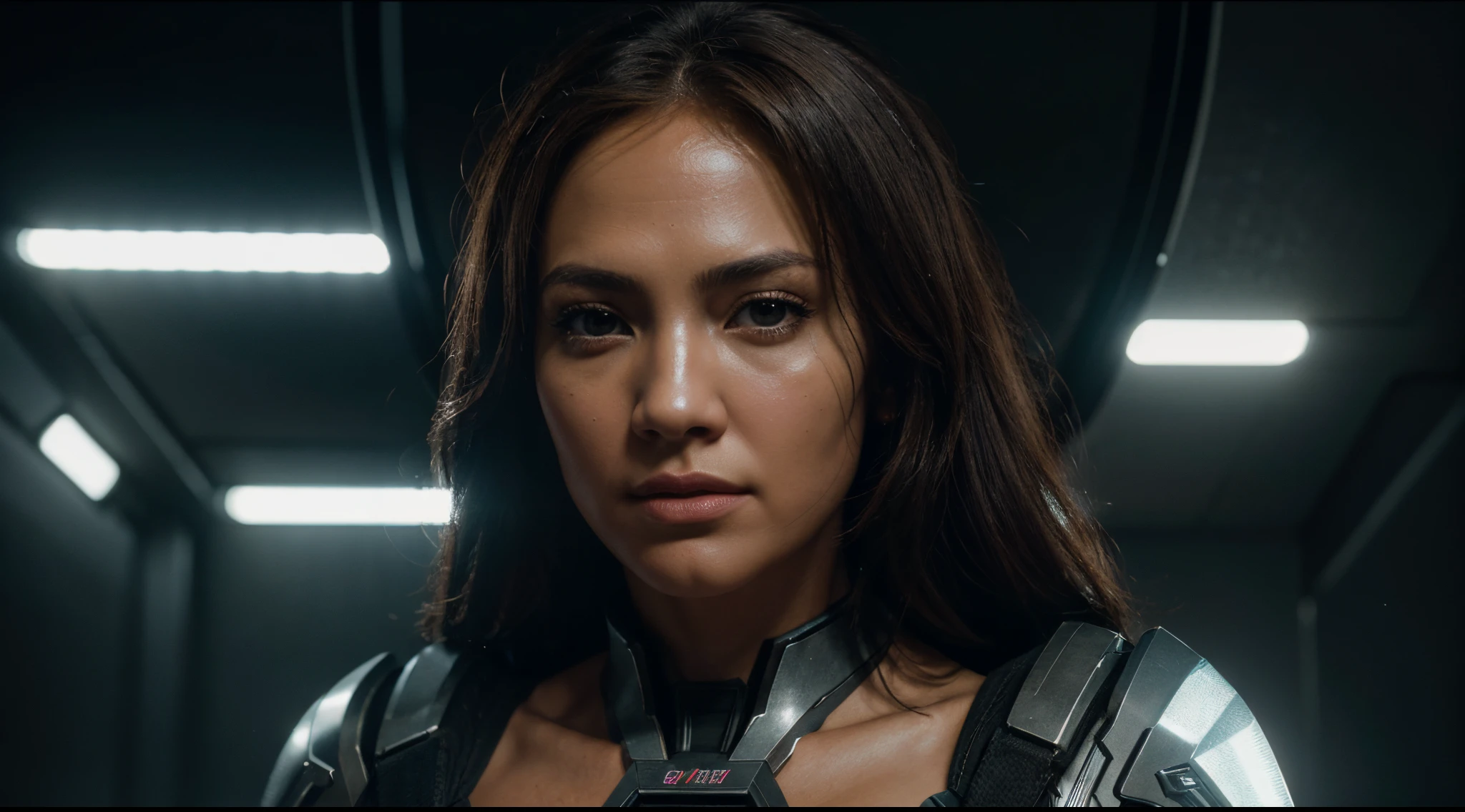 Face of Jennifer Lopez, 8k, HD, Symmetric, cinematography, photorealistic, epic composition Unreal Engine, Cinematic, Color Grading, Ultra-Wide Angle, Depth of Field, hyper-detailed, beautifully color-coded, insane details, intricate details, beautifully color graded, Unreal Engine, Cinematic, Color Grading, Editorial Photography, Photography, Photoshoot, DOF, Tilt Blur, White Balance, 32k, Super-Resolution, Megapixel, ProPhoto RGB, VR, Halfrear Lighting, Backlight, Natural Lighting, Incandescent, Optical Fiber, Moody Lighting, Cinematic Lighting, Studio Lighting, Soft Lighting, Volumetric, Contre-Jour, Beautiful Lighting, Accent Lighting, Global Illumination, Screen Space Global Illumination, Ray Tracing Global Illumination, Optics, Scattering, Glowing, Shadows, Rough, Shimmering, Ray Tracing Reflections, Lumen Reflections, Screen Space Reflections, Diffraction Grading, Chromatic Aberration, GB Displacement, Ray Traced, Ray Tracing Ambient Occlusion, Anti-Aliasing, FKAA, TXAA, RTX, SSAO, Shaders, OpenGL-Shaders, GLSL-Shaders, Post Processing, Post-Production, Cel Shading, Tone Mapping, CGI, VFX, SFX, insanely detailed and intricate, hypermaximalist, elegant, hyper realistic, super detailed, photography, 8k, photo, portrait photography, 3d render