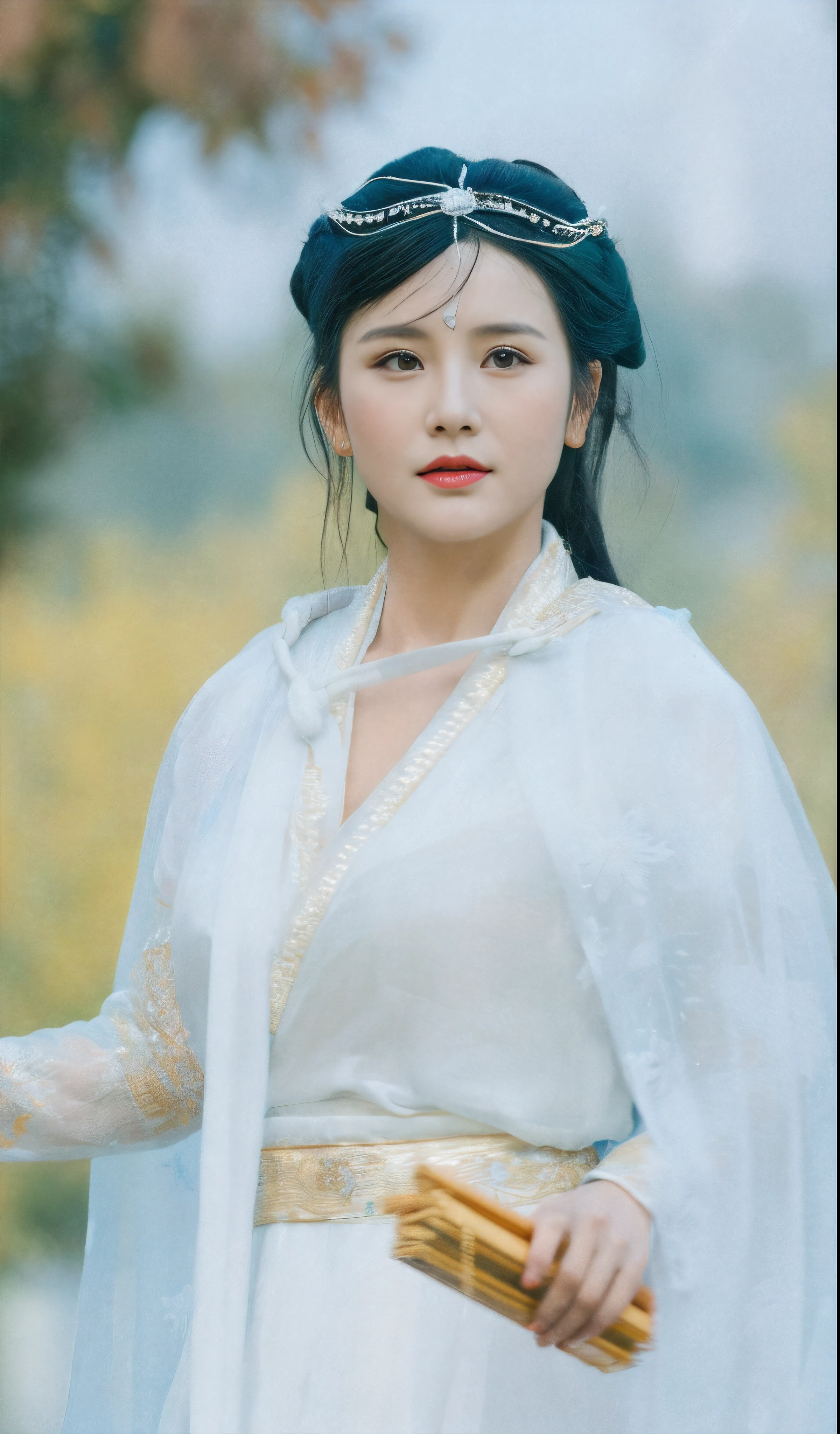 Couple in traditional Chinese clothes holding fans and looking, 宮 , A girl in Hanfu, white hanfu, Hanfu, Wearing ancient Chinese clothes, Chinese traditional, heise-lian yan fang, Chinese woman, xianxia, china idol, Inspired by Song Huizong, Matches ancient Chinese costumes,フォトリアリスティック,oh oh, oh oh oh, Oh really,