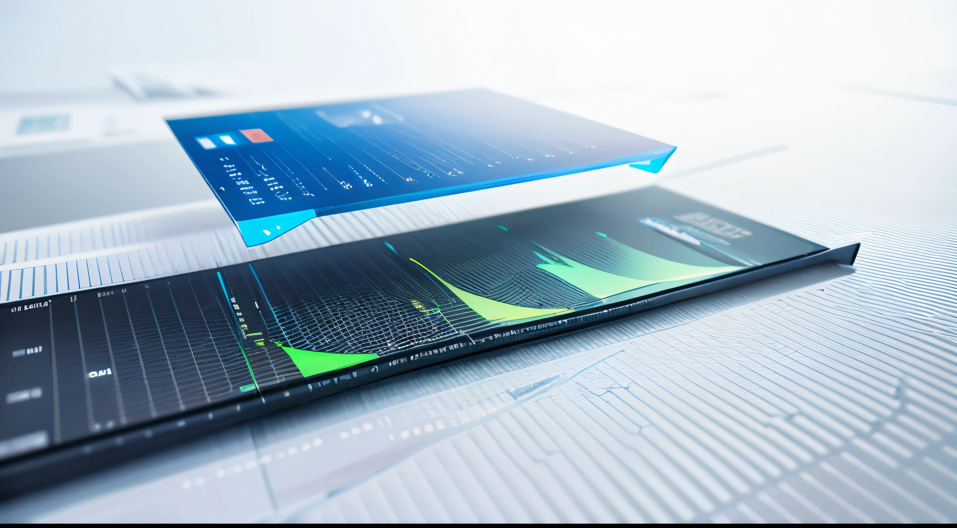 Engaging 3D visualization featuring stunning graphs、glinting