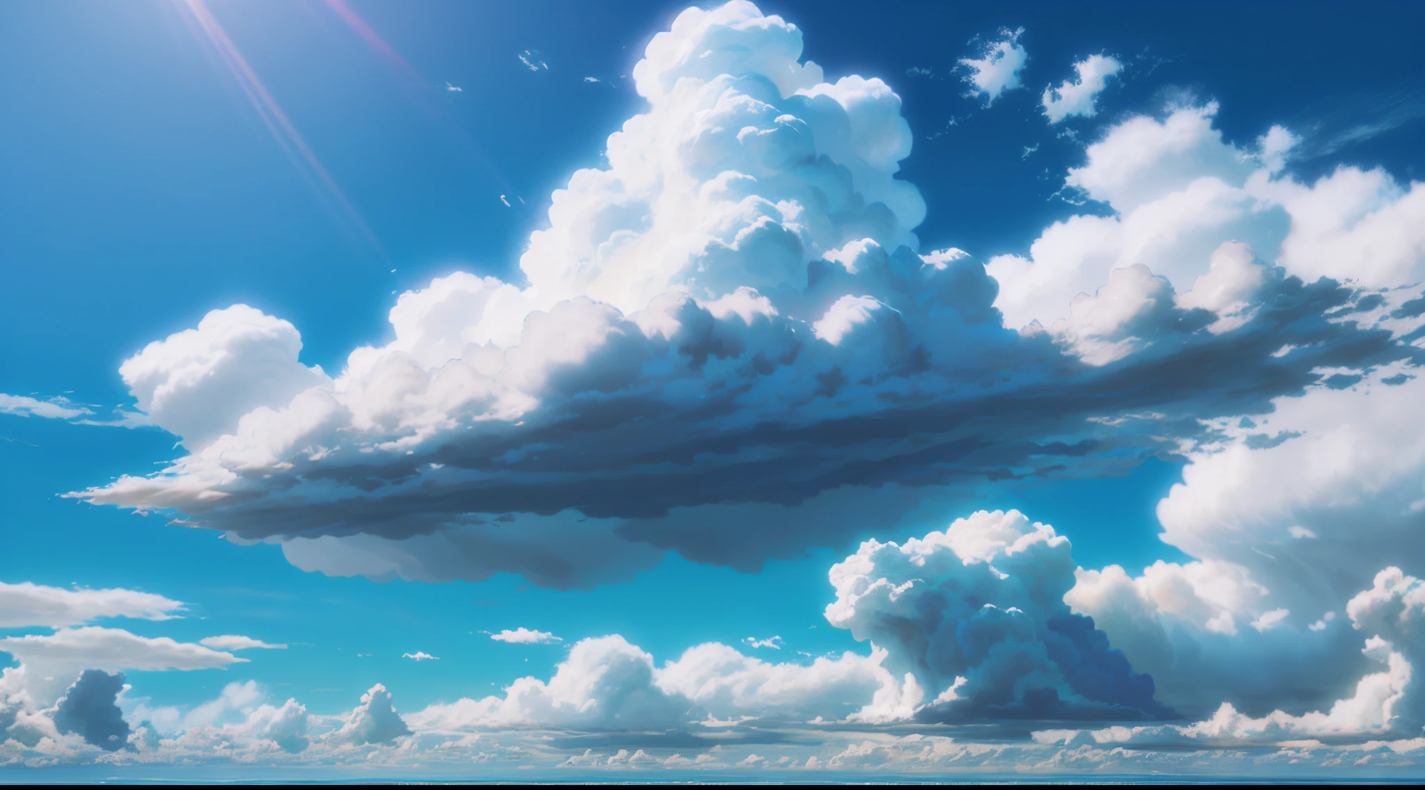 large white clouds, tall fluffy clouds, fluffy white clouds, clear summer sky background, cloudy sky background, cloud background, realistic clouds, clouds background, nice clouds, beautiful sky with cumulus clouds, fluffy clouds, sky in a background, highly detailed background, clouds in background, big clouds, 4k anime, 4k anime background, anime style,