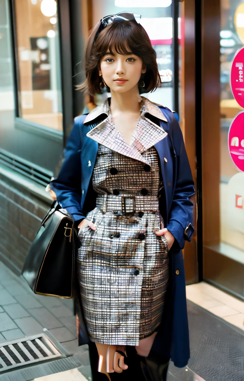 retro women's trench coat、top-quality