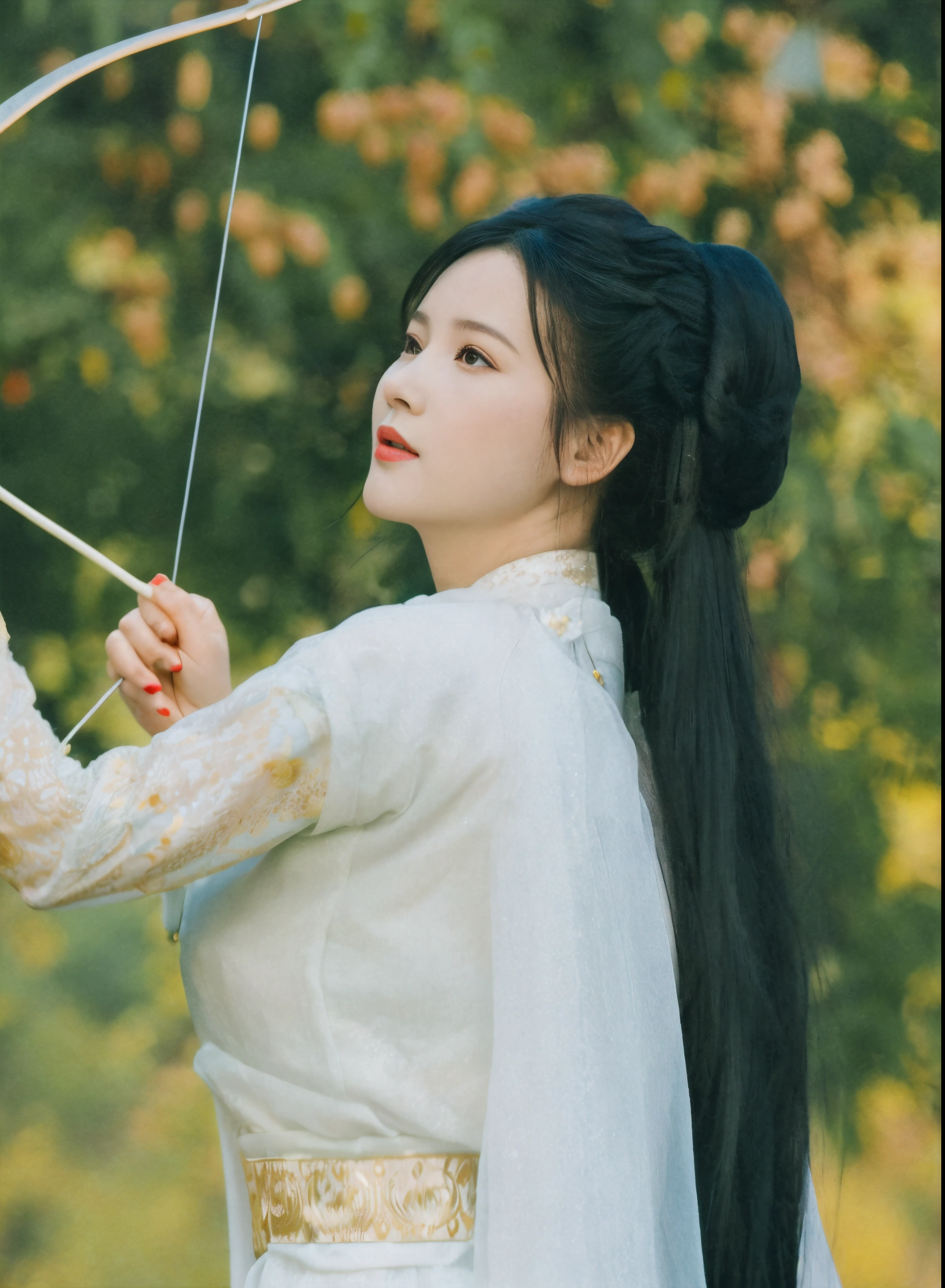 Couple in traditional Chinese clothes holding fans and looking, 宮 , A girl in Hanfu, white hanfu, Hanfu, Wearing ancient Chinese clothes, Chinese traditional, heise-lian yan fang, Chinese woman, xianxia, china idol, Inspired by Song Huizong, Matches ancient Chinese costumes,フォトリアリスティック,oh oh, oh oh, oh oh oh, Oh really,