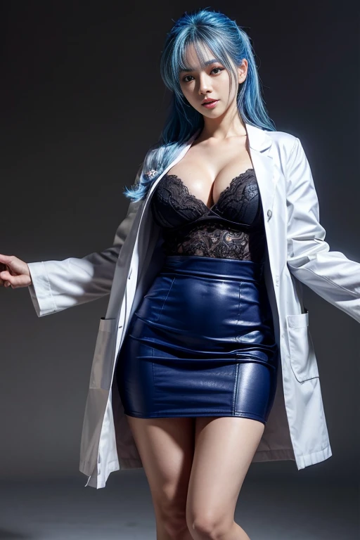 Photorealistic beautiful doctor、stunningly beautiful、doctors white coat, Doctor Fashion、(top-quality、8K、32K、masterpiece、nffsw:1.3)、超A high resolution,(Photorealsitic:1.4),Raw photography, Detailed face,Beautiful Long hair, ((Doctor Style)), , tight skirts、 Natural makeup, Breast cleavage, Medium full breasts、inside hospital, Detailed background, Perfect Lighting, depth of fields, Beautiful shadow gradient,stethoscope , (((fullbody))), whole body capture, fullbody, legs wide open, open legs, blue pubic hair, eyes on camera, details eyes, beautiful eyes,
