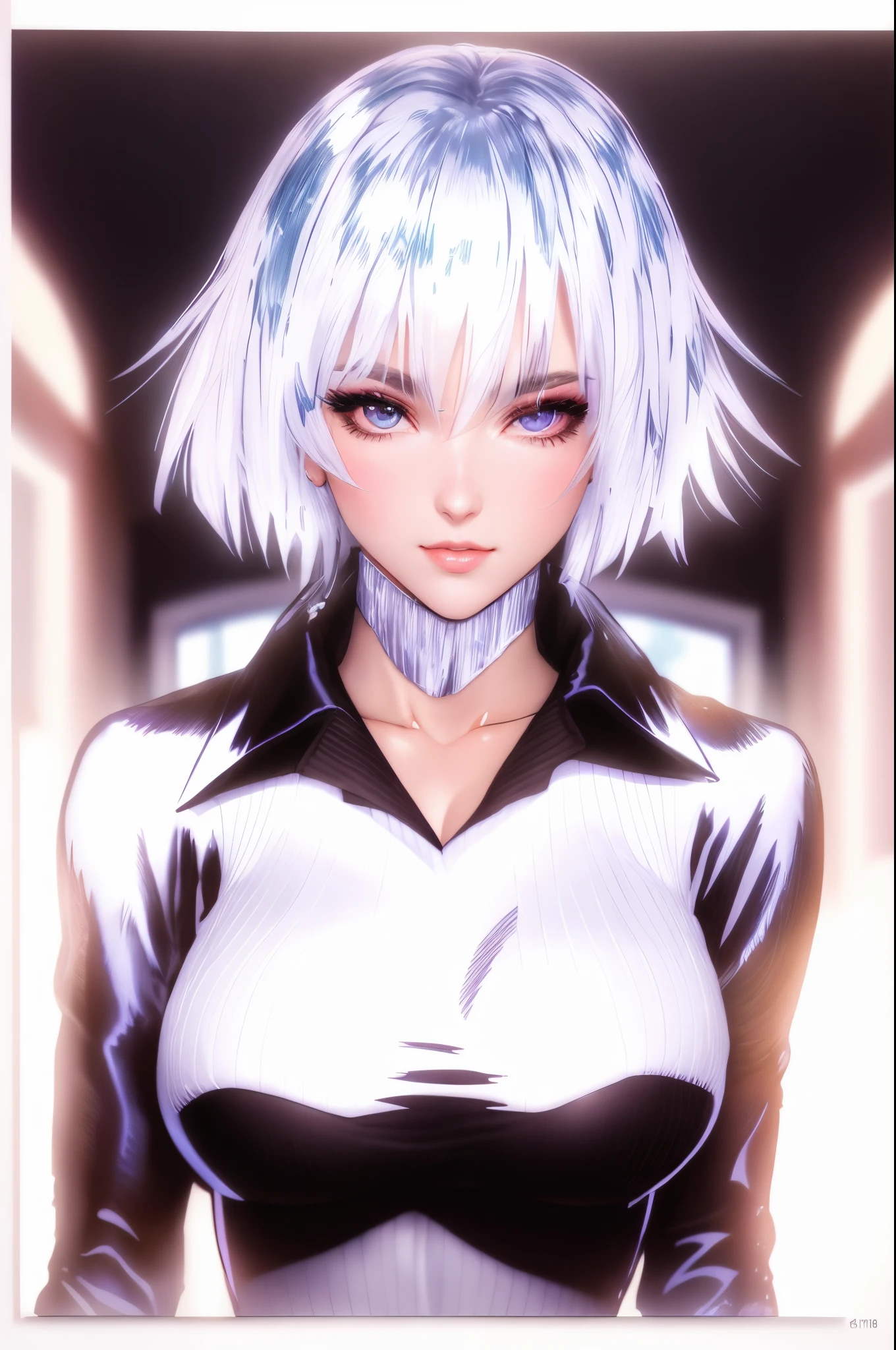 arafed image of a sexy couple posing together in a window, seductive tifa lockhart portrait, tifa, tifa lockhart, tifa lockheart, tifa lockhart portrait, glamorous tifa lockheart, portrait of tifa lockhart, tifa lockhart with white hair, range murata and artgerm, 8k high quality detailed art