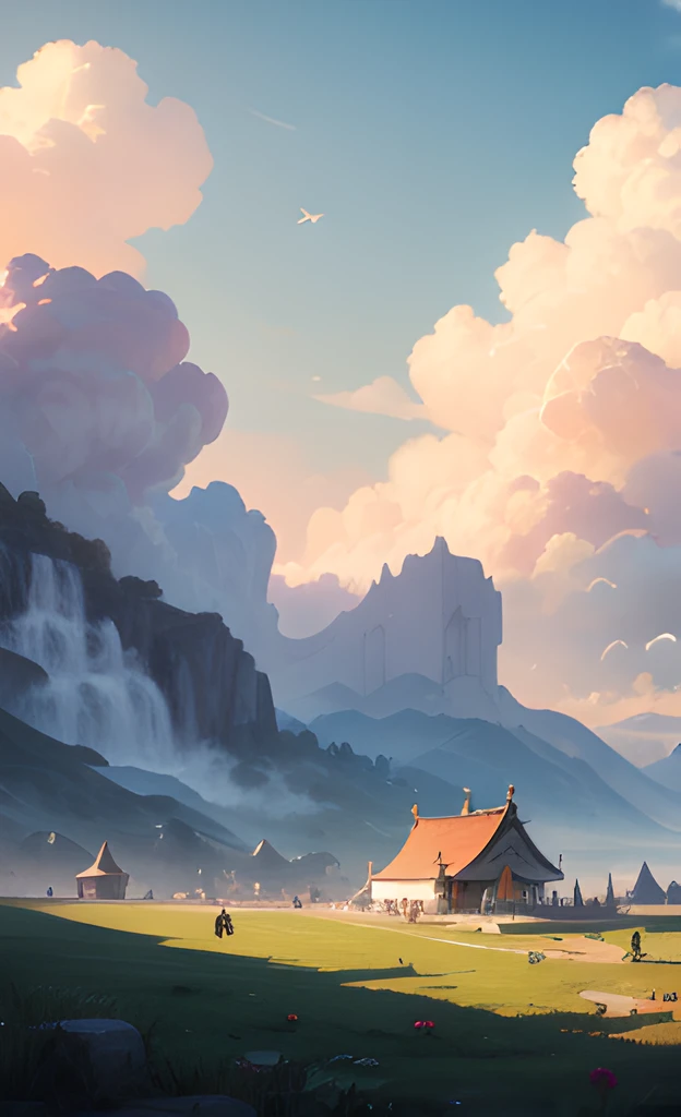 Masterpiece, top quality, everyday life in the kingdom of clouds