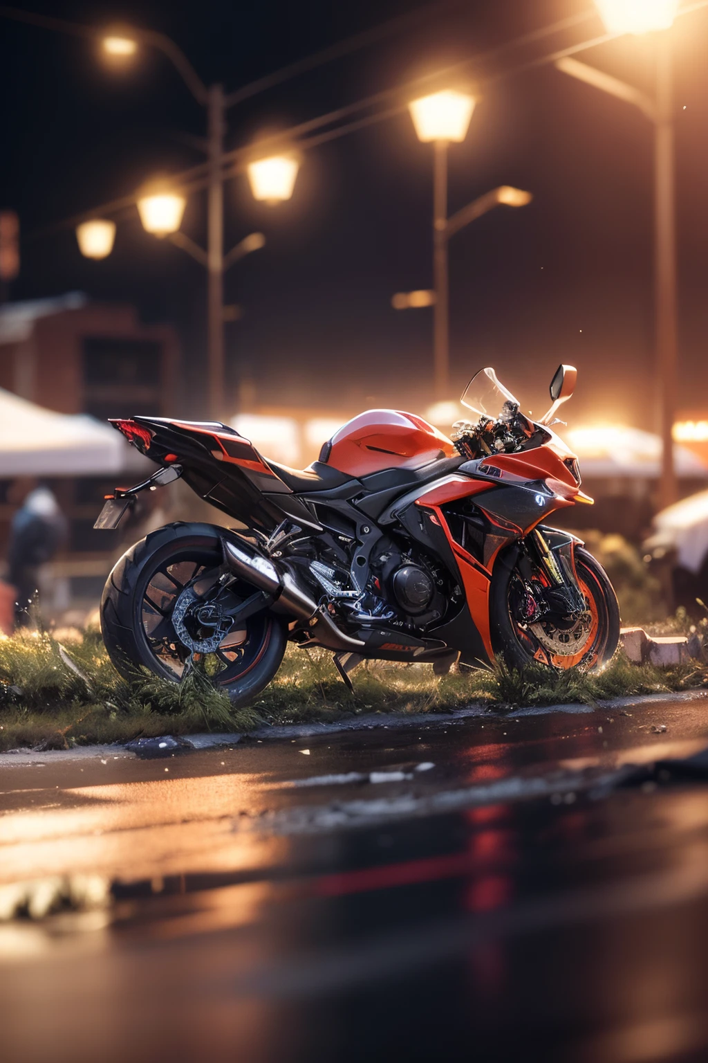 (hiperrealisme:1.1),(detail:1.2)8k,cyberpunk,check background, bokeh