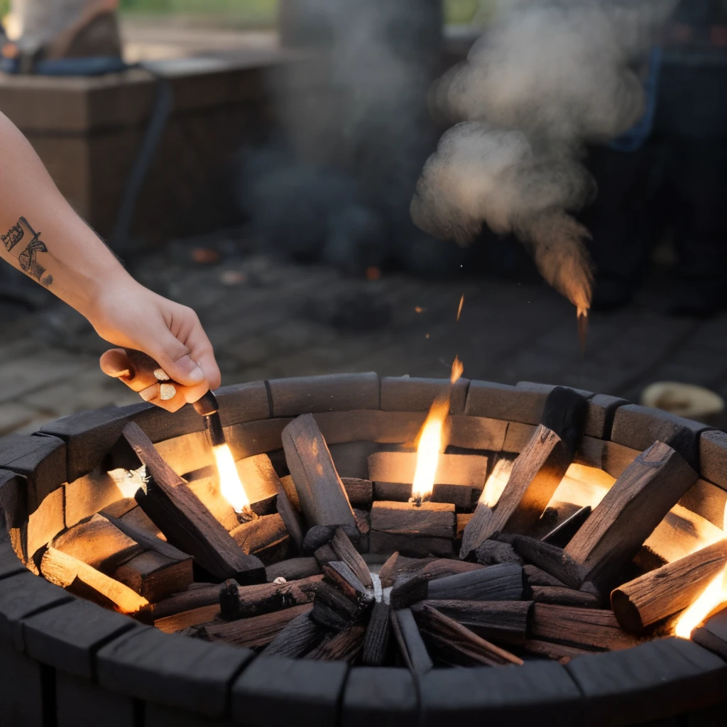 Selling charcoal