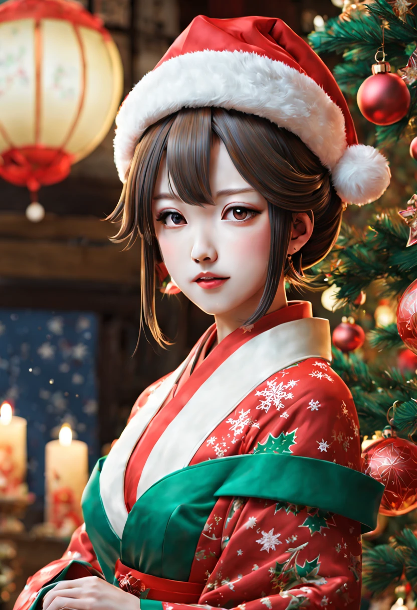 (by TAKEHISA YUMEJI:1.2), christmas, intricate, (best quality, masterpiece, Representative work, official art, Professional, unity 8k wallpaper:1.3)