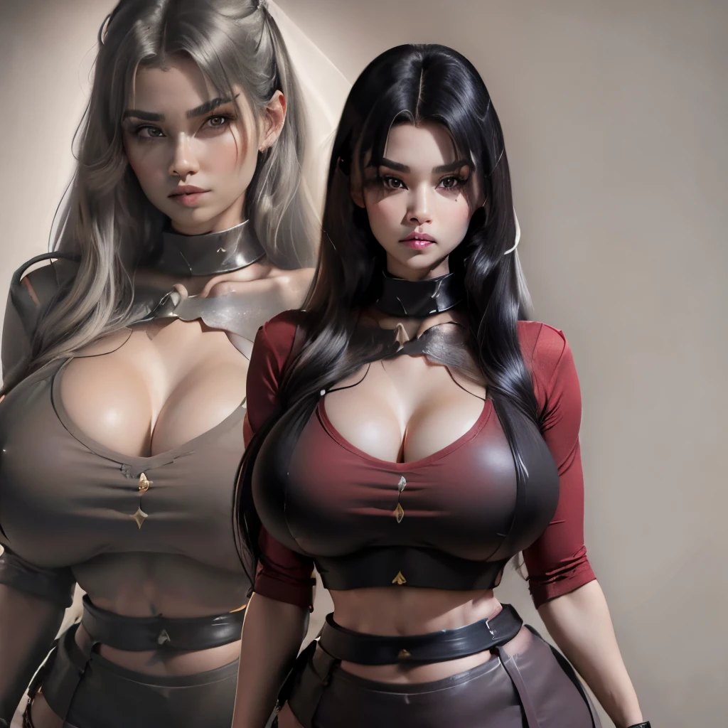 (25-year-old woman) (standing), (red shirt full chest color :1.8), (black short full-waist skirt color :1.8), (pezones grandes :1.5), ((big ass)), ((skinny)), ((thick)), ((big hips :1.5)), (Mejor calidad), (8k, 32k), (Obra maestra, UHD:1.3), (Foto de glamorosa), (realista), (ultra detallada) (Chica impresionante), (ultrahigh resolution), (fotorrealista: 1.4), (abdominales figura esbelta), (pechos enormes :-0.2) (cuerpo perfecto :1.5), (ultra-detailed face :1.6), (labios detallados), (ojos detallados), (tetas perfectas), (piel blanca), (cuerpo perfecto), (beautiful), (beautiful face :1.6), ((Black hair color :1.9)), (peinado curis suelto), ((vista de cuerpo completo :1.5)).