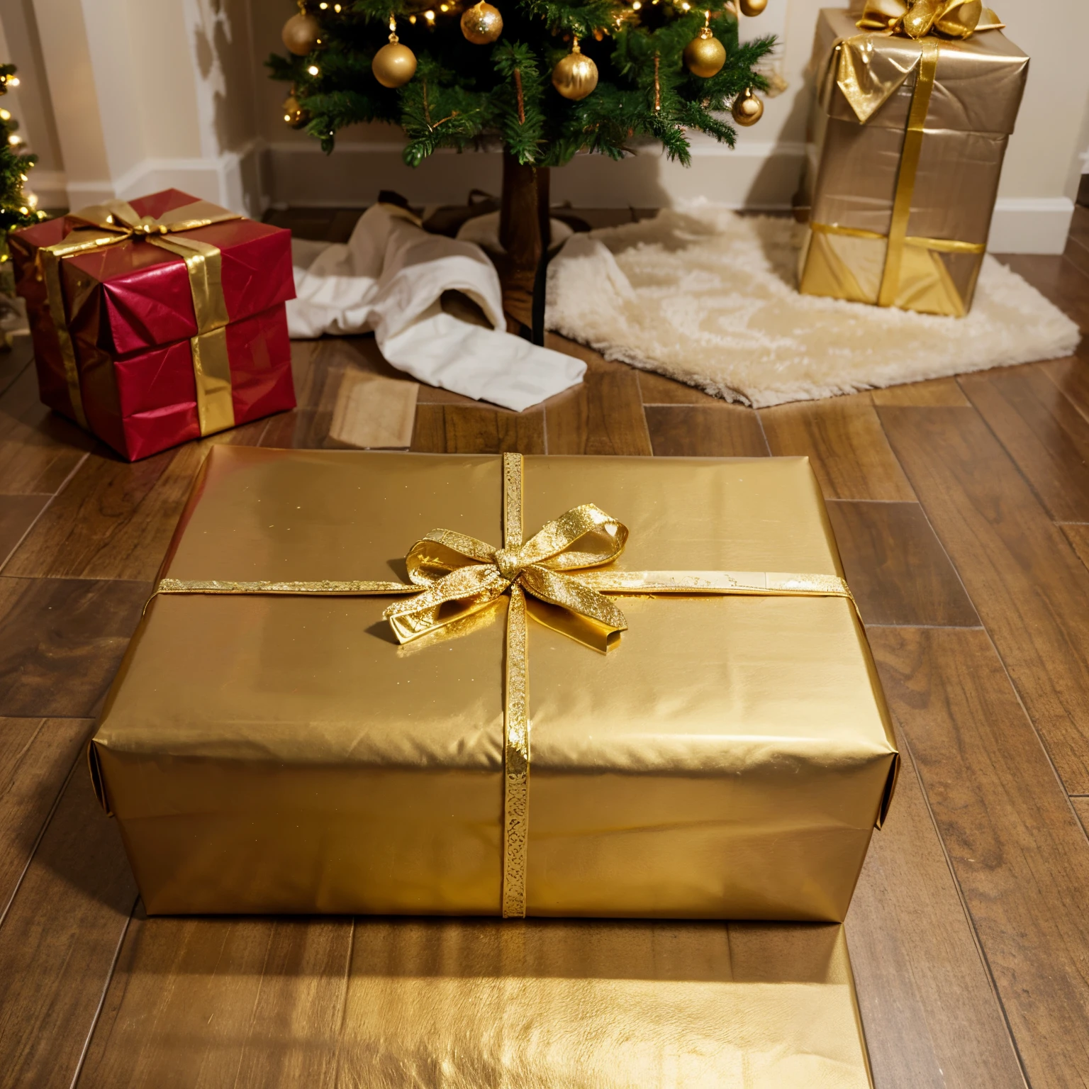 A man once punished his 5-year-old daughter for taking money to buy something. A roll of gold gift wrapping paper, which is expensive Meanwhile, finances at home were tight and he became upset again when his daughter wrapped gift boxes with expensive gold paper just to decorate them under the Christmas tree.