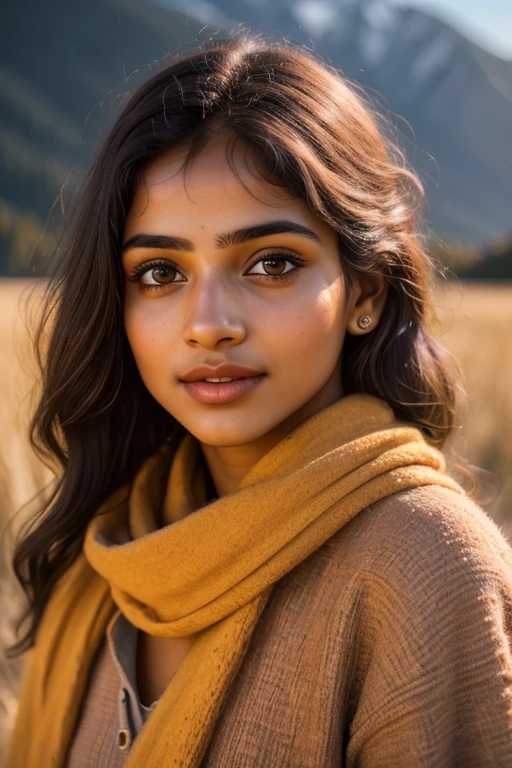 young Indian girl, fair complection, 23-year-old, green background, mountains ,village backgound ultra hd photo, happy , seductive looks, woman((, masterpiece, best quality, ultra-detailed, solo, outdoors, (night), mountains, nature,, clear sky, og style (look at viewer:1.2) (skin texture) (film grain:1.3), (warm hue, warm tone) 400 camera f1.6 lens rich colors hyper realistic lifelike texture