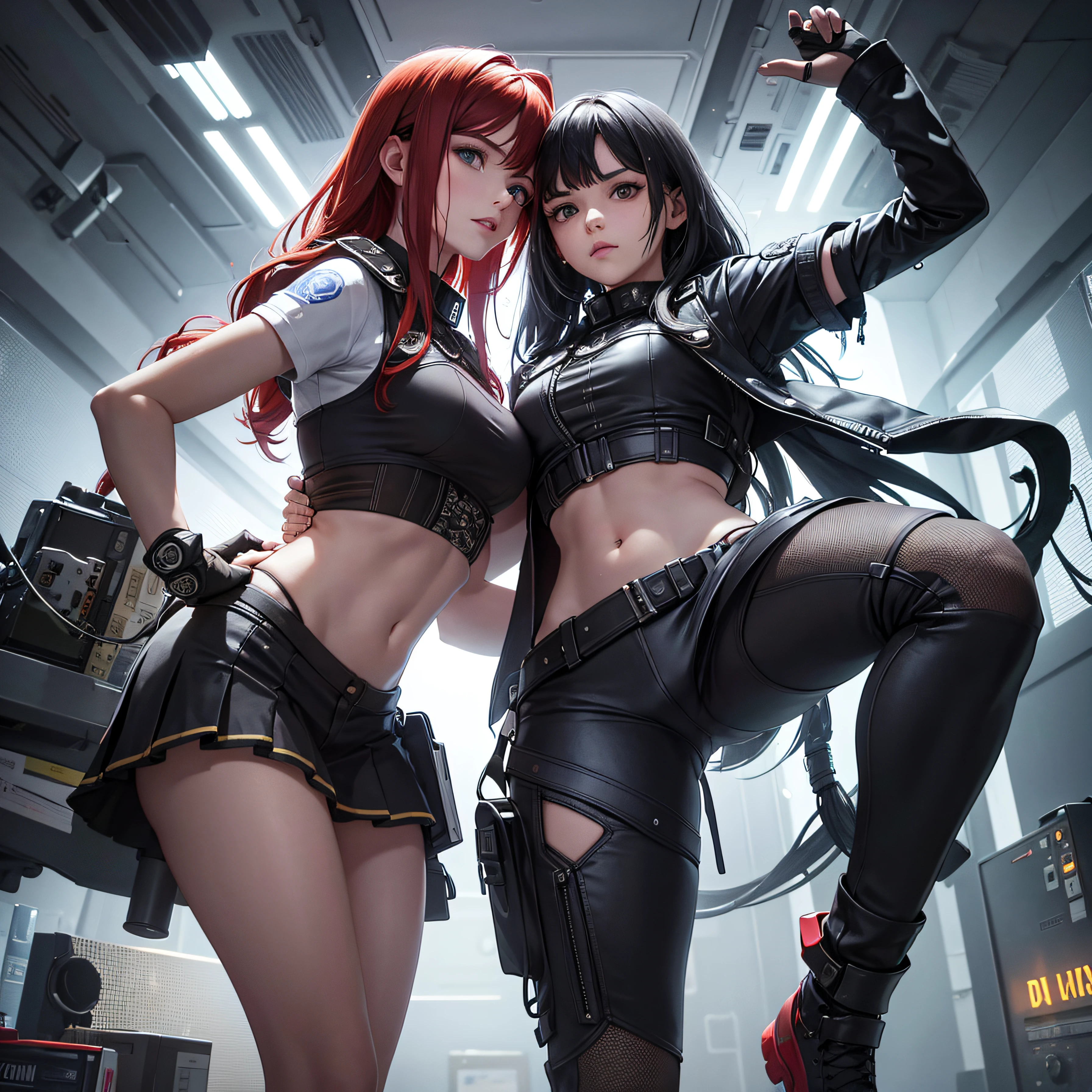 ((mejor calidad)), ((obra maestra)), (muy detallado:1.3), ....3d, hermoso (cyberpunk:1.3) ((Asuka Langley Shikinami)), ((Ropa trasnparent)) ((falta muy corta)) ((TRASERO perfecto)) ((vista TRASERA)) ((Vista posterior)) ((View from behind)) vida real, 1 girl, cabin, Humano, grande, ombligo, desnudez, (obra maestra, highest qualityr), Rayo lateral, , hermosos ojos detallados, cadena de esclavos, collar de esclavo, trasero perfecto, pechos mojados, ropa de esclavo, boca abierta, ahe-cara, rough breathing, sonrojarse, sudar, ropa de esclavo, cabello multicolor, Dumpling pelo, cuerpo completo, Ropa reveladora, terminales de computadora operativas, servidores de computadora, Pantallas LCD, fibre optic cables, Logotipos corporativos, HDR (High Dymanic Range), Trazado de rayos, NVIDIA RTX, Super resolution, Irreal 5, Sub-Surface Scatterring, Texturas PBR, postprocesamiento, Anisotropic filtering, profundidad de campo, maximum sharpness and sharpness, Texturas multicapa, Mapeo de albedo y especular, sombreado de superficie, Accurate simulation of light-material interactions, proporciones perfectas, octane representation, duotone lighting, ISO bajo, balance de blancos, regla de tercios, apertura amplia, 8K RAW, high-efficiency subpixels, sub-pixel convolution, glow particles,