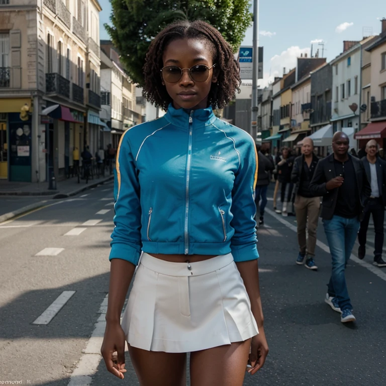 Résolution absurde, résolution élevée, Un grand congolais, avec des traits antillais, portant un blazer bleu et des lunettes de soleil pour Pâques: 1.4), hyper-détail, Un document très détaillé, Conception UHD, photographie, À distance, Composition parfaite, Beaux indices d’octane, Détaillé, Complexe, complexe et détaillé, Faites tendance chez ArtStation, Photographie d’art 8K, Concept Art photoréaliste, douce lumière volumétrique volumétrique cinématique parfaite