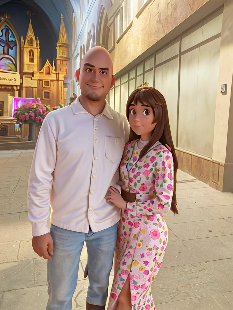 Hay un hombre y una mujer juntos en un edificio., they are in love, momma and papa, Foto de vacaciones, Pareja encantadora, 😭 🤮 💕 🎀, USA-sep 20, 4k post, Puesto 4K, Imagen de perfil, Carga de alta calidad, reddit post, pareja, taken in the early 2020s, 😭🤮 💔