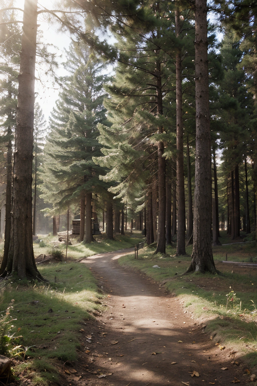 european forest and fort, warm light, morning, Pixelart, best qulaity