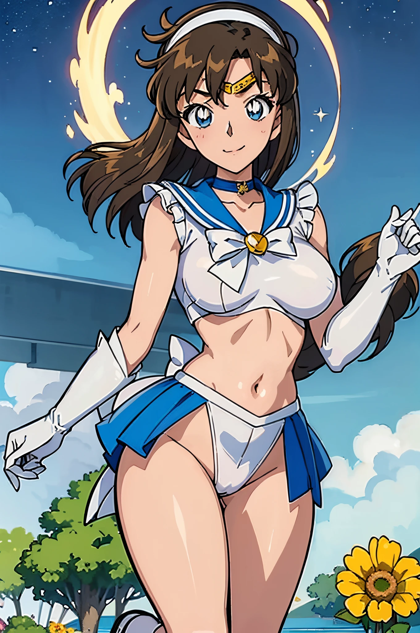 Sailor Senshi Uniform、pantiy、undergarment、s ass、Tiusto shot、Looking at Viewer, View here、Looking at the camera、nffsw、Face exposed to light、Sparkling eyes、Lively eyes、Crisp Contours、Clear contour lines、Clear contour lines、detailed contour aig eyes、Clear eyes、clearly defined eyes、A smile、A smile、Proud face、which are full of confidence々Face、cute face,((masutepiece)),((Best Quality)),Ultra-detailed,illustratio,explicit,Beautiful body,Beautiful nose,Beautiful character design,Perfect eyes,Perfect face,Wallpaper,超A high resolution,4K,Photography,(Beautiful, Large breasts:1.2),(Beautiful face:1.2),(Beautiful legs, Perfect legs),Shiny skin,official style,1girl in,masterpiece、Top image quality、Detailed details、One girl,Large breasts、huge-breasted、