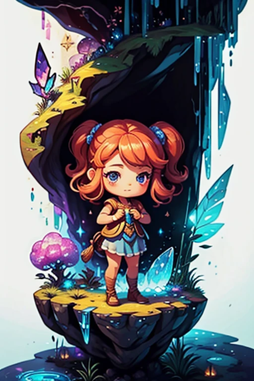 (extremely cute and delicate CG illustration, ultra-detailed and ultra-high quality), best illumination, best shadow, an extremely cute and adorable cu73cre4ture (agama), with big round eyes and a small cute mouth, small horns on its head, vibrant and vivid colors, dynamic angle, dynamic pose, floating, in a magical and enchanting place, with lush vegetation and vibrant flowers.