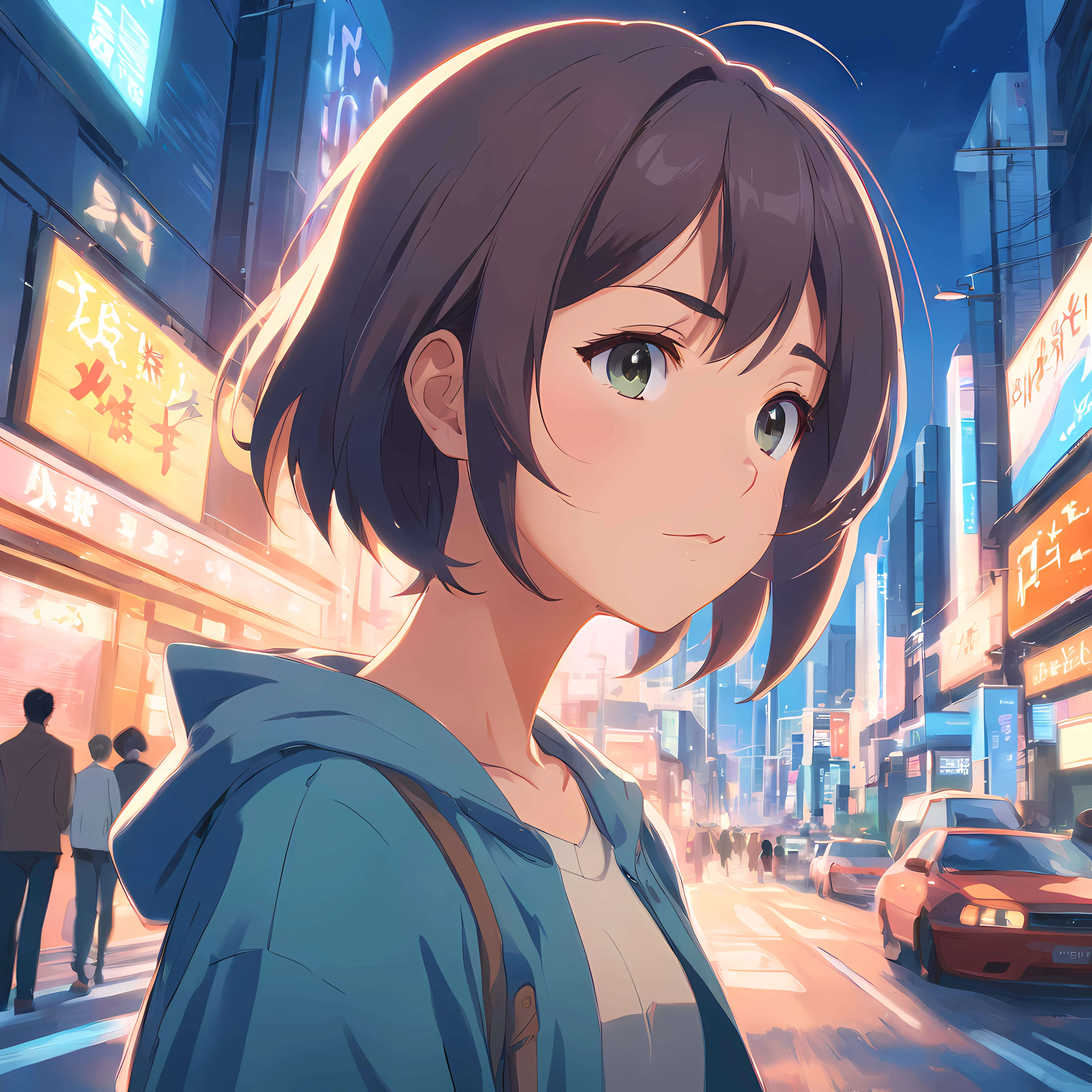 Movie Anime Girl with NFT 2 Key