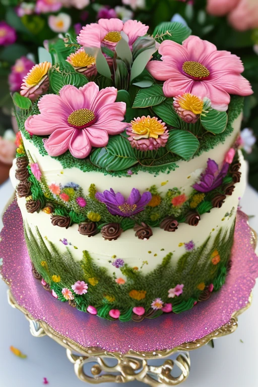 (best quality,4k,8k,highres,masterpiece:1.2),ultra-detailed,(realistic,photorealistic,photo-realistic:1.37),chocolate cake,happy birthday,enchanted flower garden,portraits,vivid colors,soft lighting,detailed decorations,joyful atmosphere,celebration,delicious-looking cake,magical flowers,festive mood,sweet delights,tempting dessert,birthday candles,blissful celebration,colorful blooms,sweet fragrance,birthday wishes,beautiful garden,pathway to happiness,exquisite cake design,lovingly crafted,birthday girl's delight,delightful surprise,ornamental garden,joyous occasion,memorable moment,blissful colors,flower petals on the ground,enchanted atmosphere,whimsical garden,delightful celebration,treasured memories,admiring eyes,birthday girl blowing candles,celebratory experience