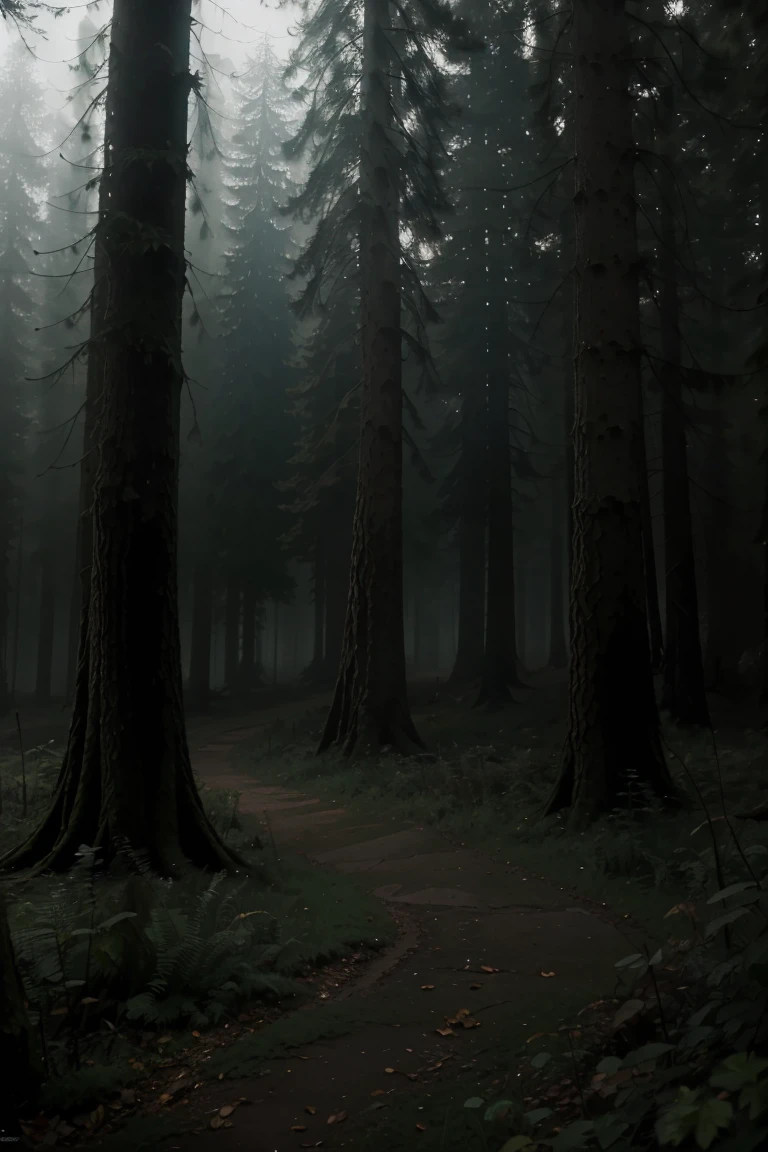 Incredible art masterpiece, 8K, atmospheric art, Fog,ln the forest,Close-up