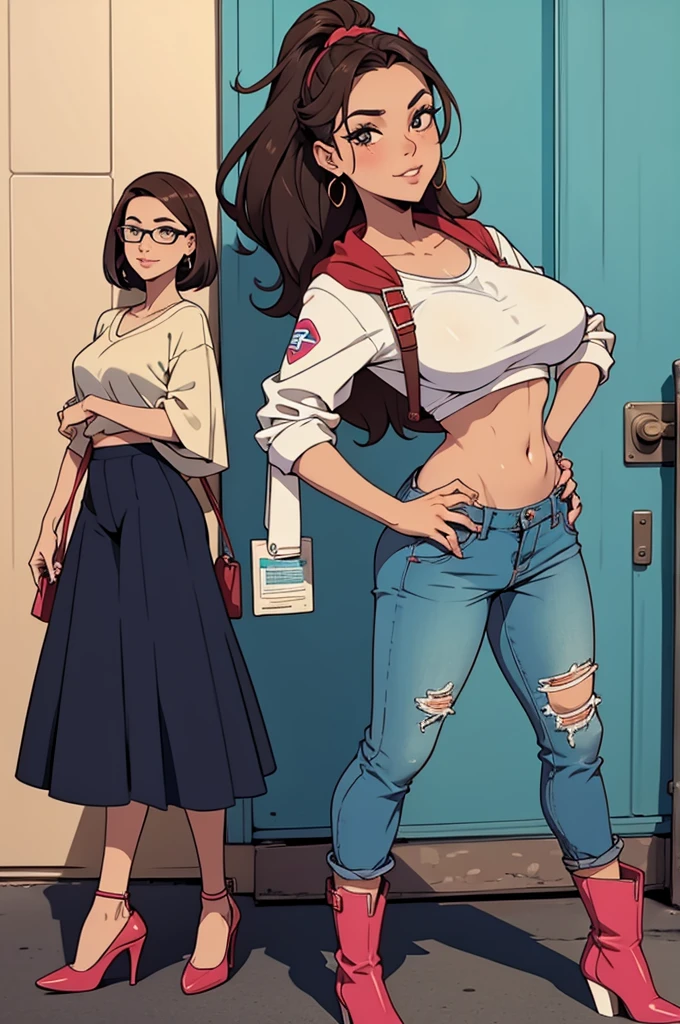 jovem com coxas lindas,usando meias pretas e maio super sexy