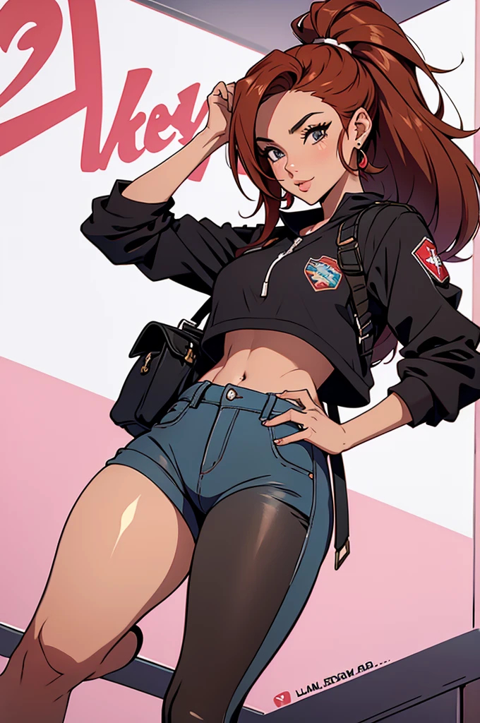 jovem com coxas lindas,usando meias pretas e maio super sexy