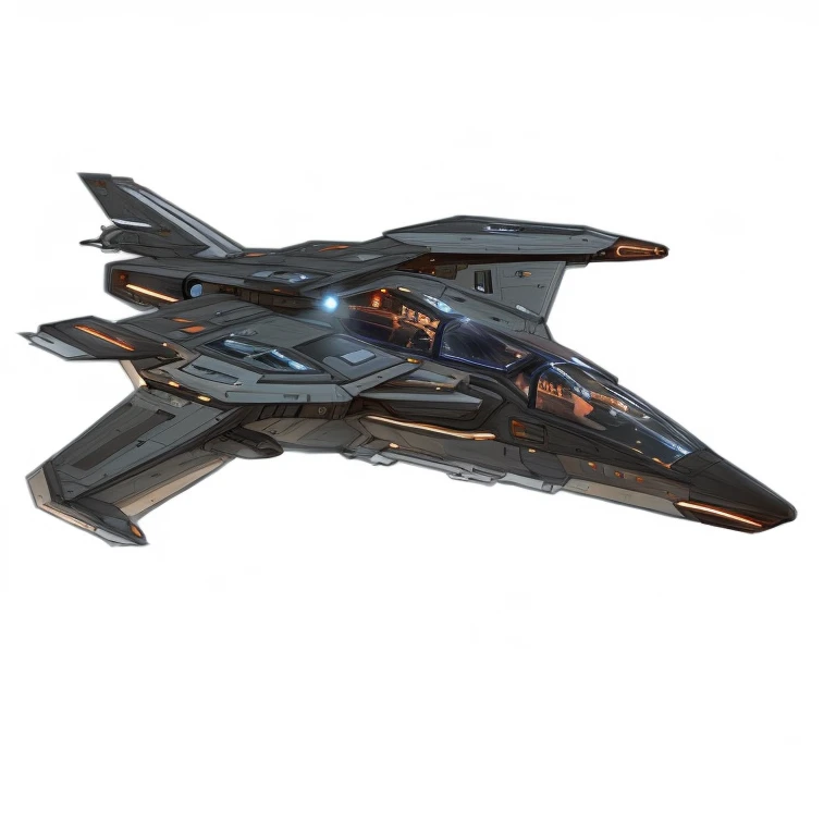 there is a plane, who flies in the air, Valkyrie Fighter, Concept art of the spaceship, sleek interceptor profile, Sci-fi spaceship in battle, Concept art HD, Концепт-арт Star Citizen, Concept -art Lockheed, CONCEPT ART-N 640, expert high detail concept art, Star Citizen Digital Art, Dark ( a space ship ), scifi spaceship, scifi spaceship