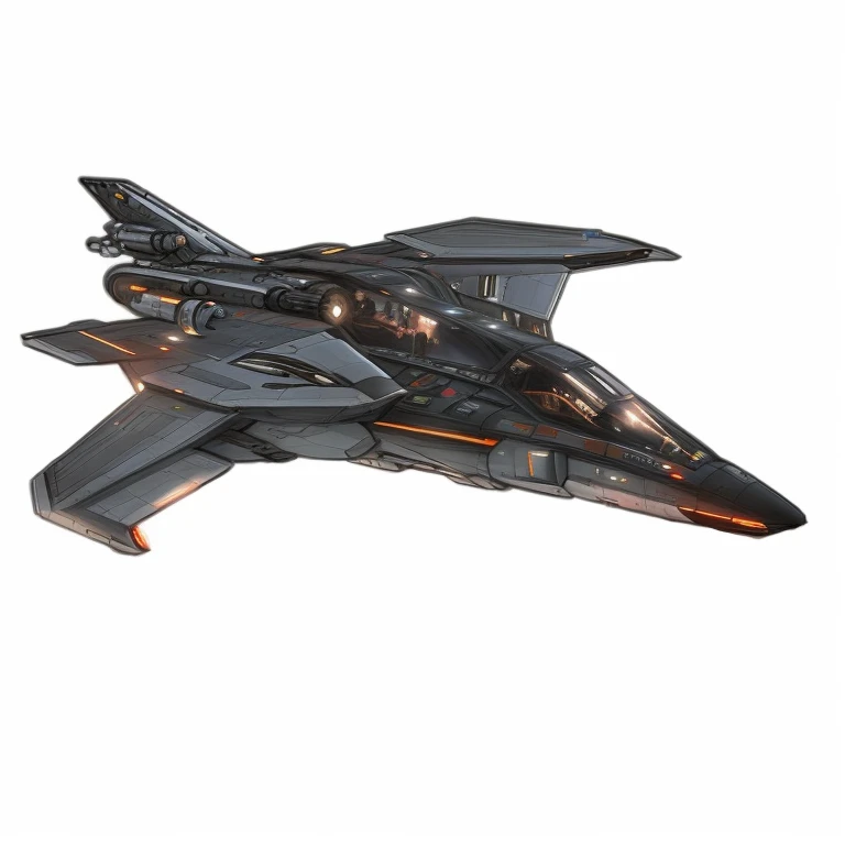 there is a plane, who flies in the air, Valkyrie Fighter, Concept art of the spaceship, sleek interceptor profile, Sci-fi spaceship in battle, Concept art HD, Концепт-арт Star Citizen, Concept -art Lockheed, CONCEPT ART-N 640, expert high detail concept art, Star Citizen Digital Art, Dark ( a space ship ), scifi spaceship, scifi spaceship