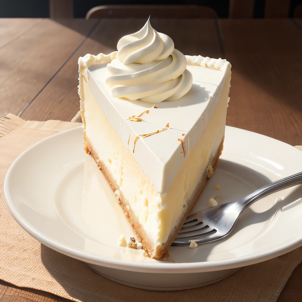 cream cheese cake, Photorealistic, mouthwatering