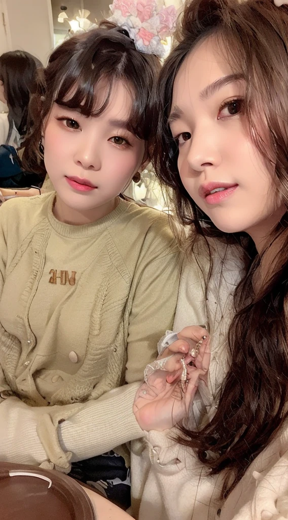 there are two people sitting at a table with a cake, my linh, lovely couple, very very low quality picture, 👅 👅, from 8 k matte, high quality upload, very very low quality, taken with sony alpha 9, hoang long ly, very low quality, couple, profile pic, quy ho, 🤬 🤮 💕 🎀