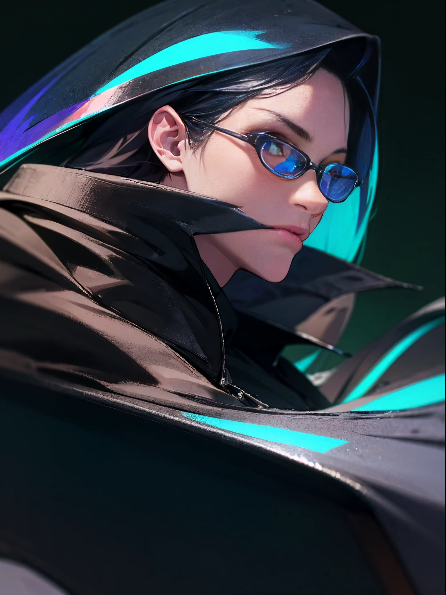 Satoru Gojo, Jujutsu Kaisen, Handsome man with white medium length hair, wearing sunglasses and blue galaxy in his eyes, Sunglasses on the bridge of his nose, revealing his deep blue eyes, looking at viewers, hyper-realistic atmospheres, details, 8k --auto --s2