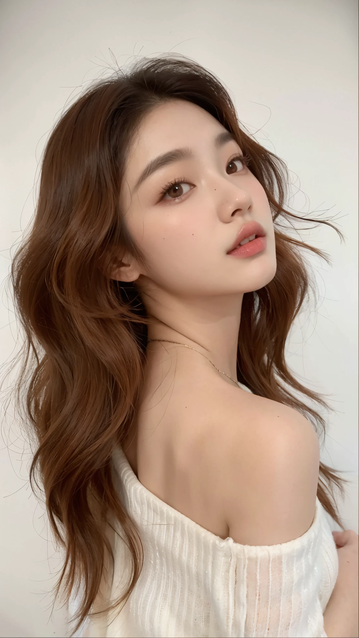Un primer plano de una mujer con cabello largo con una blusa blanca, Blackpink Jennie, Hermosa joven coreana, Hermosa joven coreana, Hermosa mujer surcoreana, Heonhwa Choe, Jinyoung Shin, por Ayami Kojima, Parque Ji-min, coral brown hair, Lee Ji-eun, Lee Ji - Eun, Chica coreana, Parque Roseanne de Blackpink