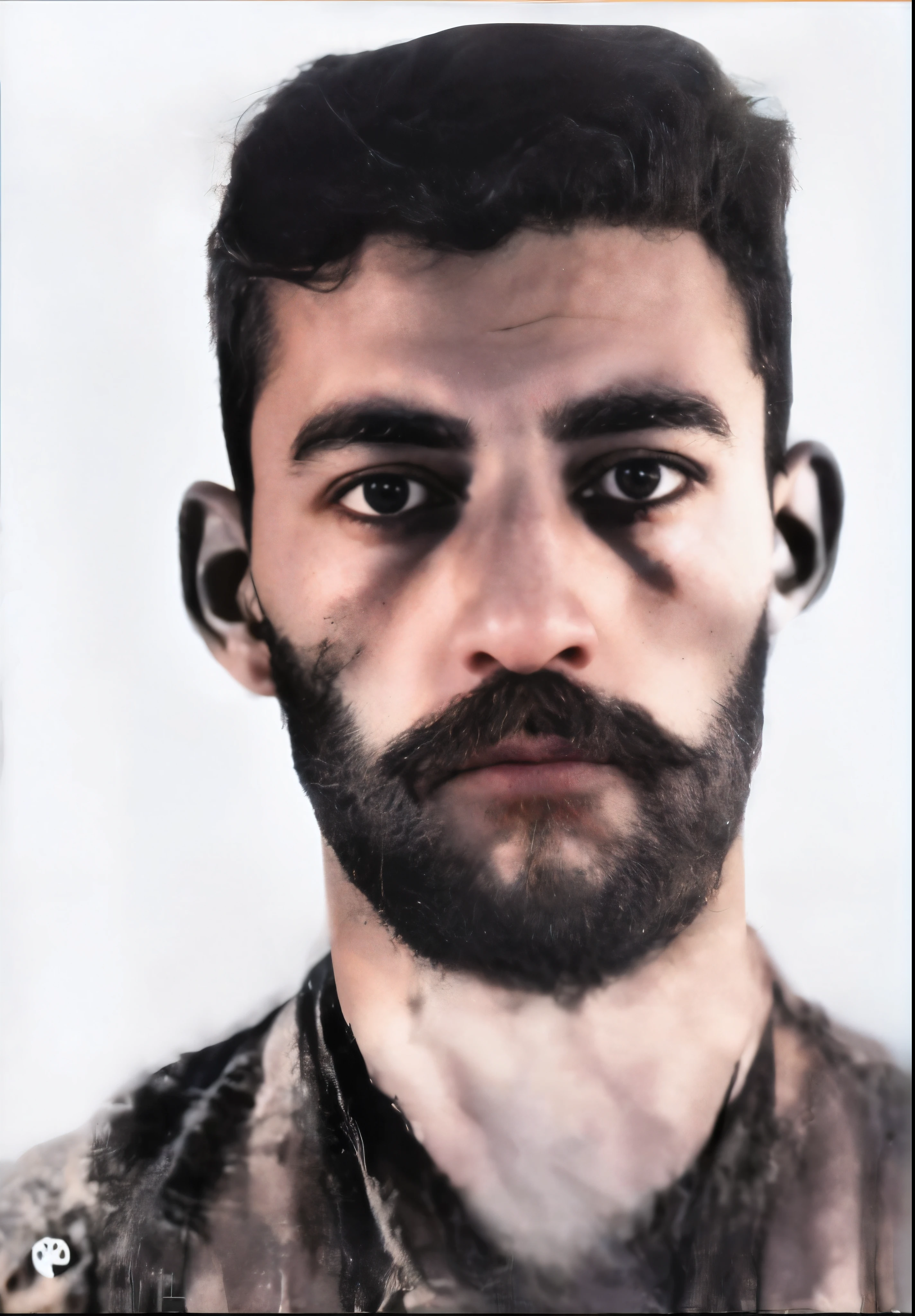 A Syrian man with a beard, Photo of, realistic photo