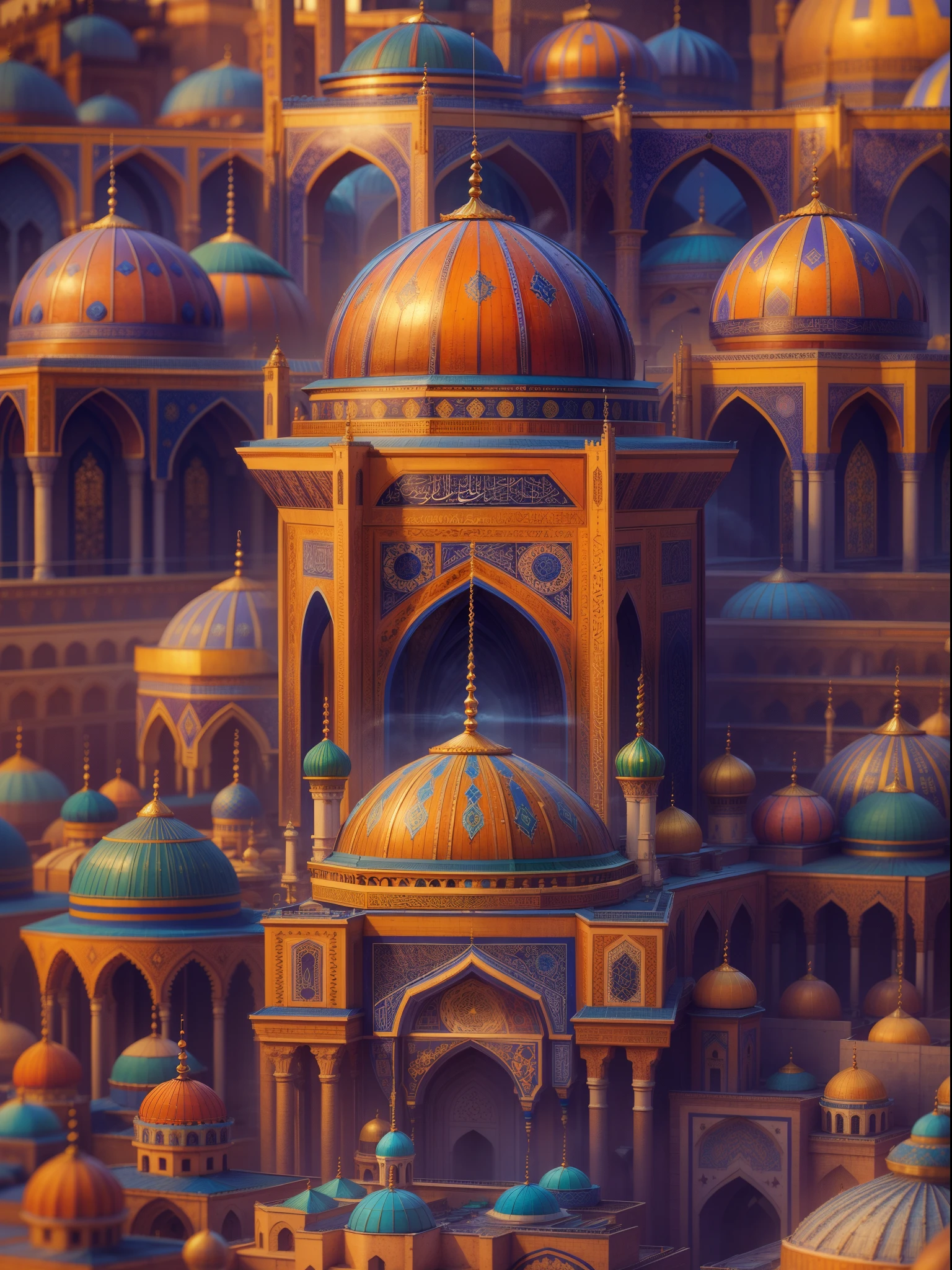 Several busty sexy Malaysian women (aged near 20) and with big hips, dressed in Hijabs and some erotic chains, lounge and play in an opulent harem chamber. Conan fantasy