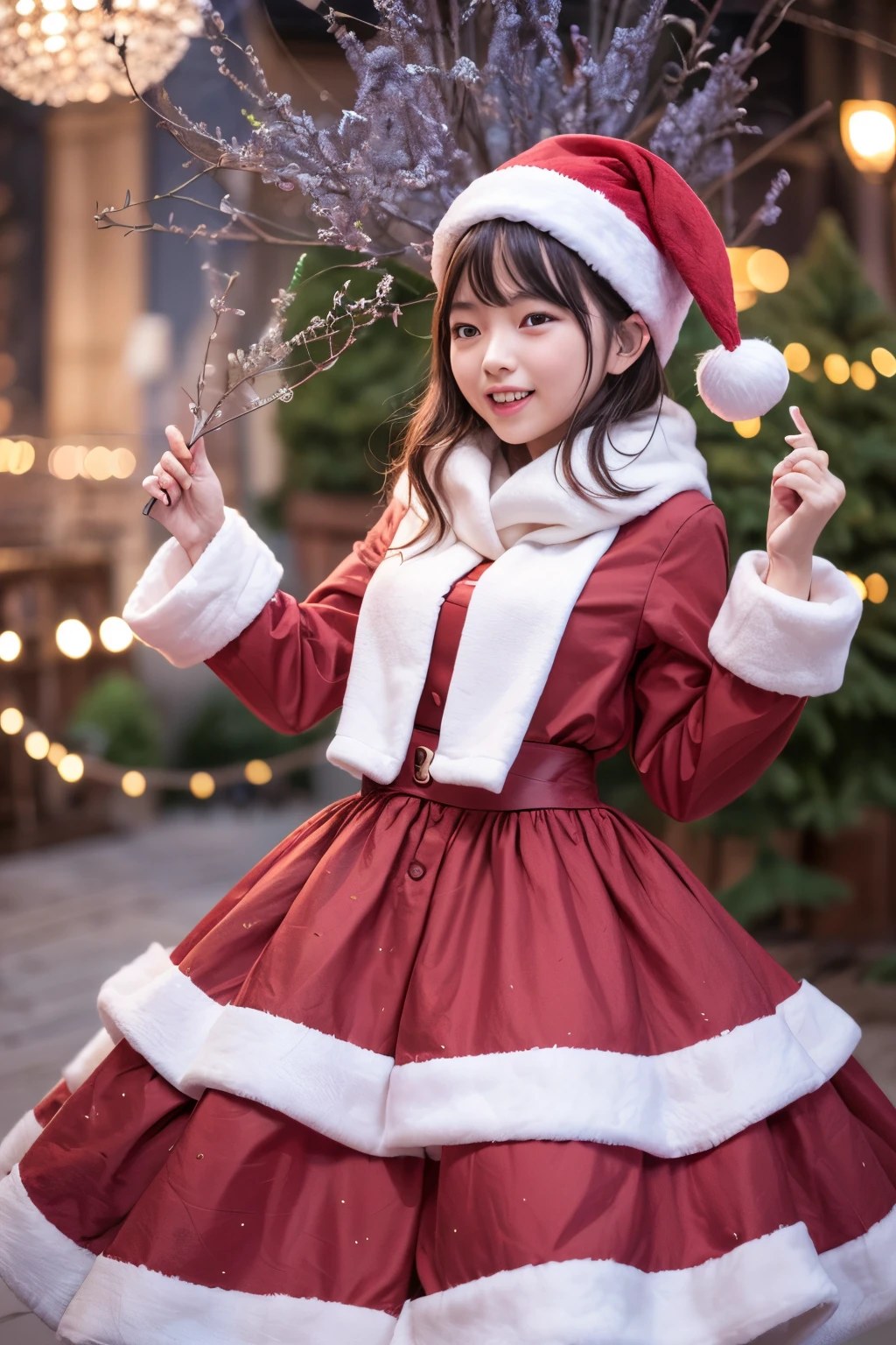 1 girl, petit woman, singing christams song, Even though Christmas night
Is coming i can't feel fine
Everywhere it's full of lights
Reminding me the best december
And the weeks we spent together
watching every single glass
looking for the right presents
to complete my xmas list