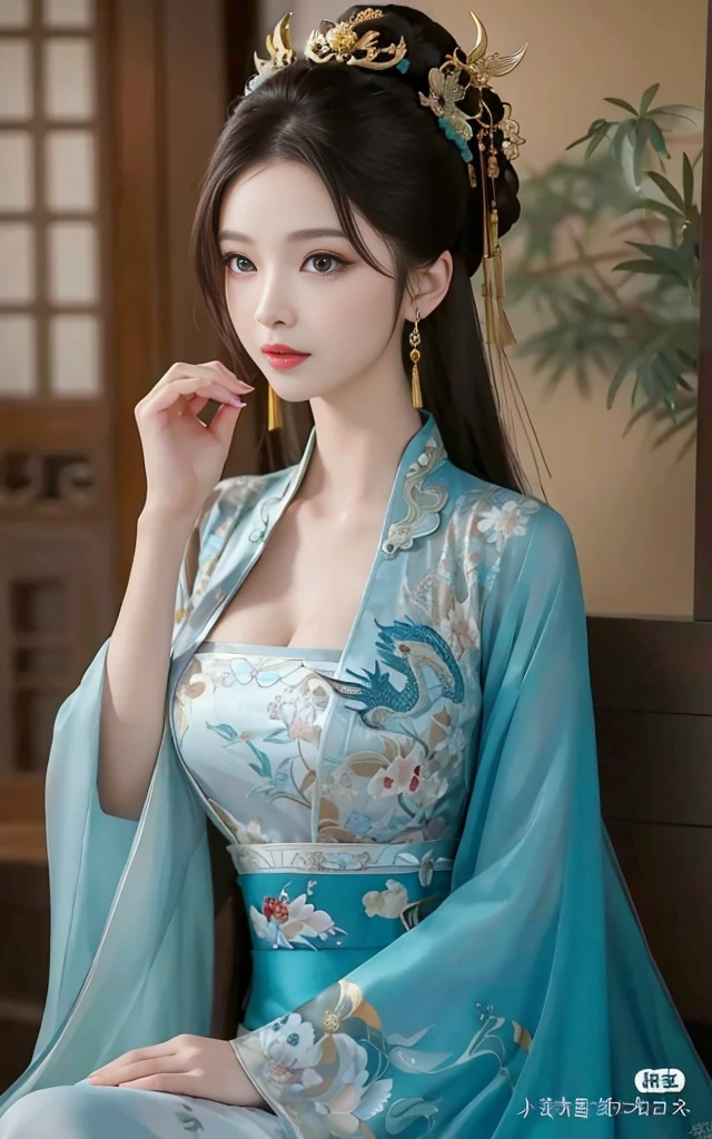 tmasterpiece, Best quality at best, (focused only), (s the perfect face:1.1), (high detal:1.1),One in a dress、Close-up of woman with dragon on head, On the cheongsam, gorgeous chinese models, Wearing ancient Chinese clothes, chineseidol, Matches ancient Chinese costumes, TRADITIONAL CHINESE COSTUMES, Chinese-style, beautiful fantasy empress, ChineseGirl, Chinese woman, On the cheongsam, cute women, Princesa chinesa antiga, China Princess, Traditional beauty,
