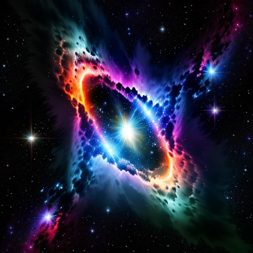 Nahaufnahme eines Sterns in der Mitte einer Galaxie, Der Nebel explodiert, Epischer Nebel, leuchtender Nebel, Dramatischer, powerful fog, Kosmische Nebel, dramatischer Sonnenuntergangsnebel, Ein Nebel, der heftig explodierte, Nebel im Universum, Weltraumnebel, Sternenwolke, The beautiful nebula was born, Explodierender Nebel, Nebelwolken, Bunter Nebel, Nebel am Himmel,bunter